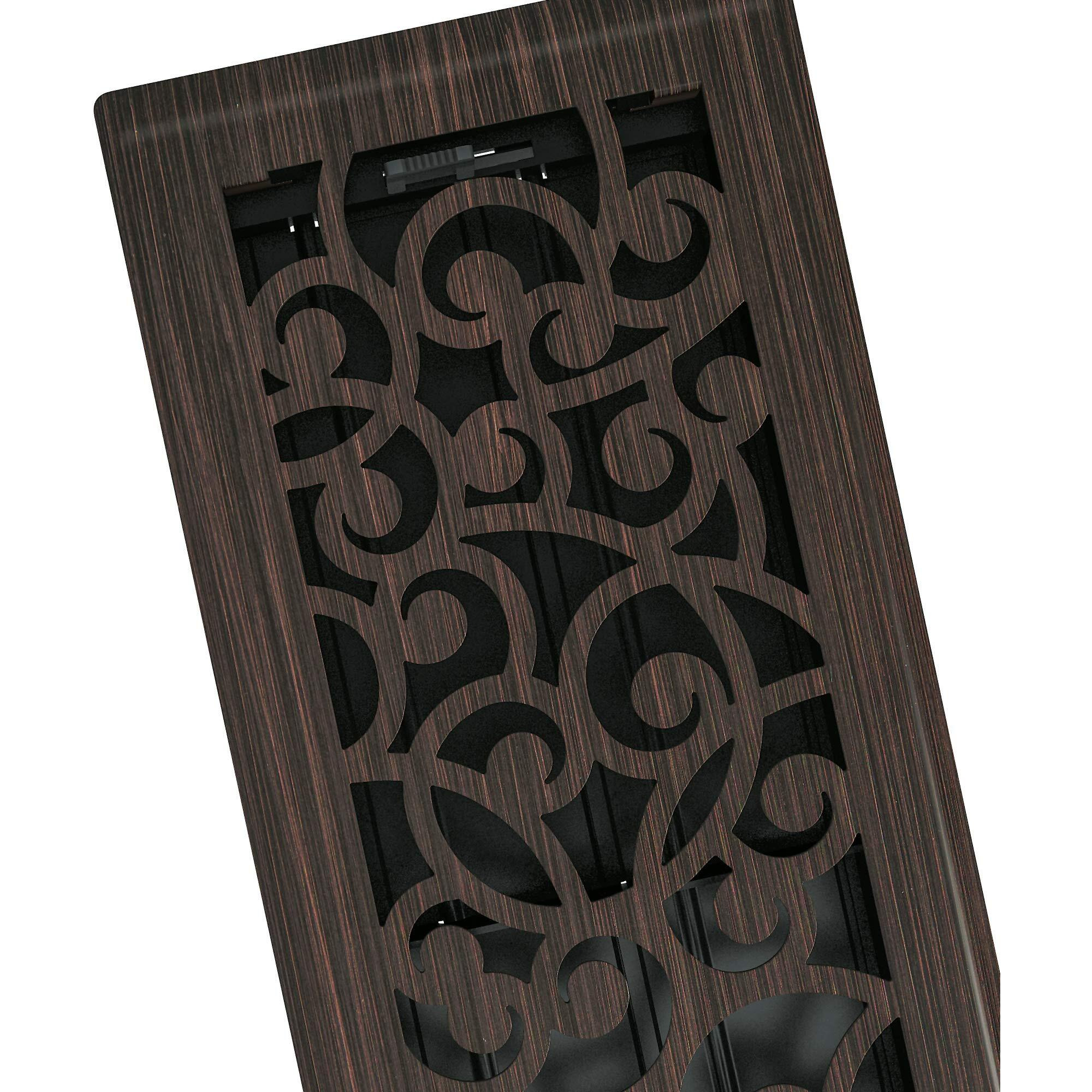 Imperial Rg3366 Wonderland Decorative Floor Register, 4 X 12-Inch, Oil Rubbed Bronze