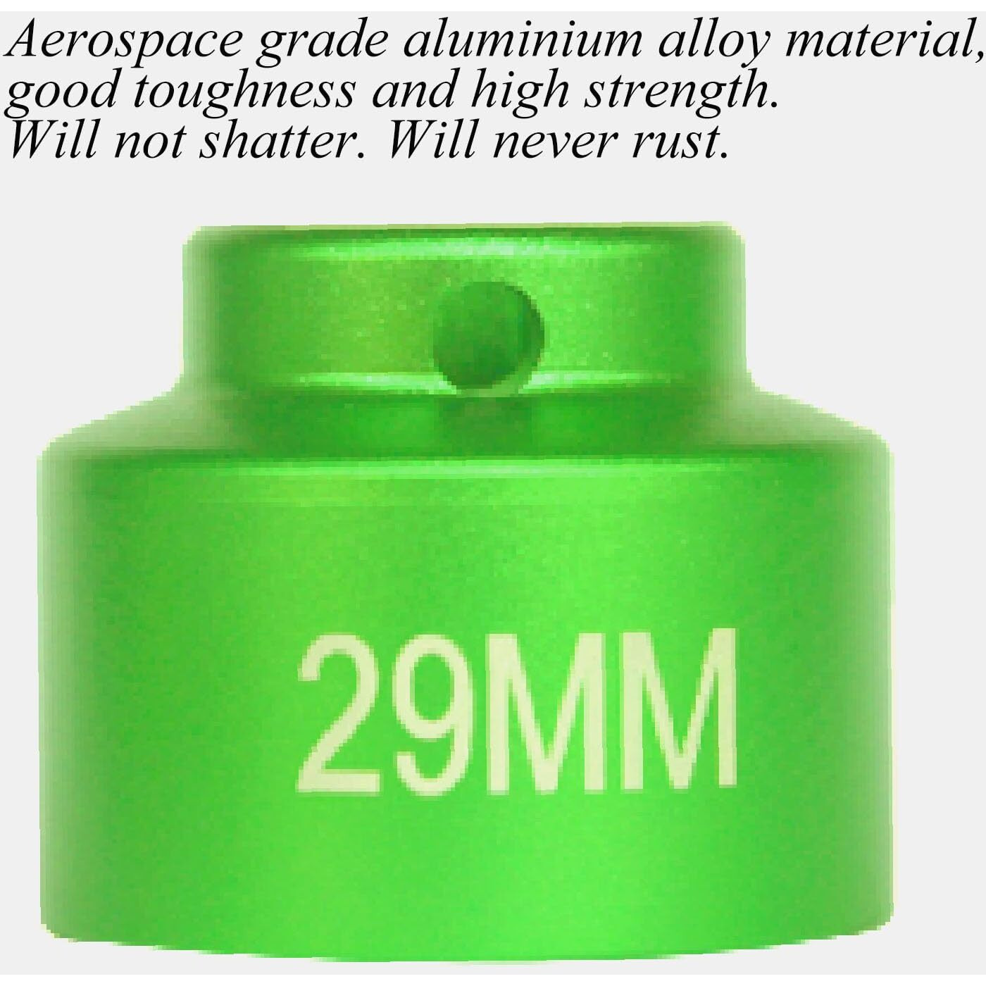 Felisbieti 29Mm Oil Filter Socket Wrench, 1-1/8 Inch-Aluminum Low Profile 6-Point 3/8"" Drive,For Dodge Cummins Housing Canister Cap,For Also Other 29Mm Fuel Filter/Oil Filter Cap Removal Tool