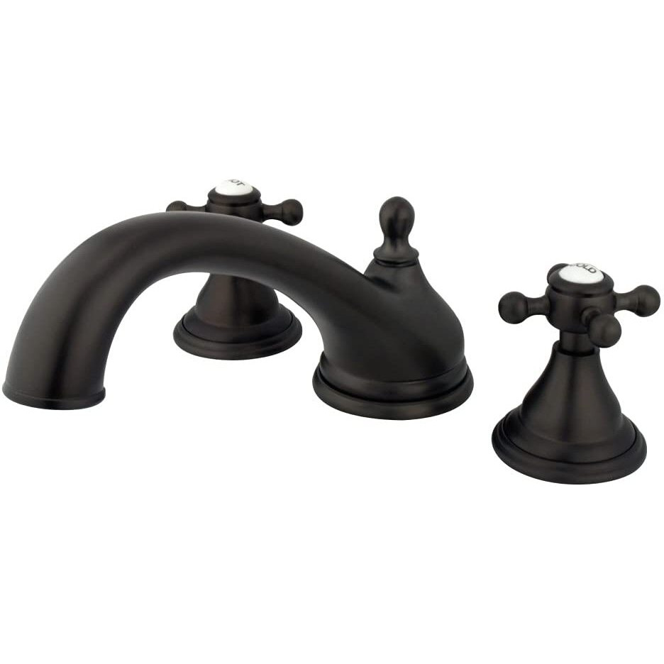 Kingston Brass Ks5535Bx Vintage Roman Tub Faucet, 8-Inch Adjustable Center, Oil Rubbed Bronze