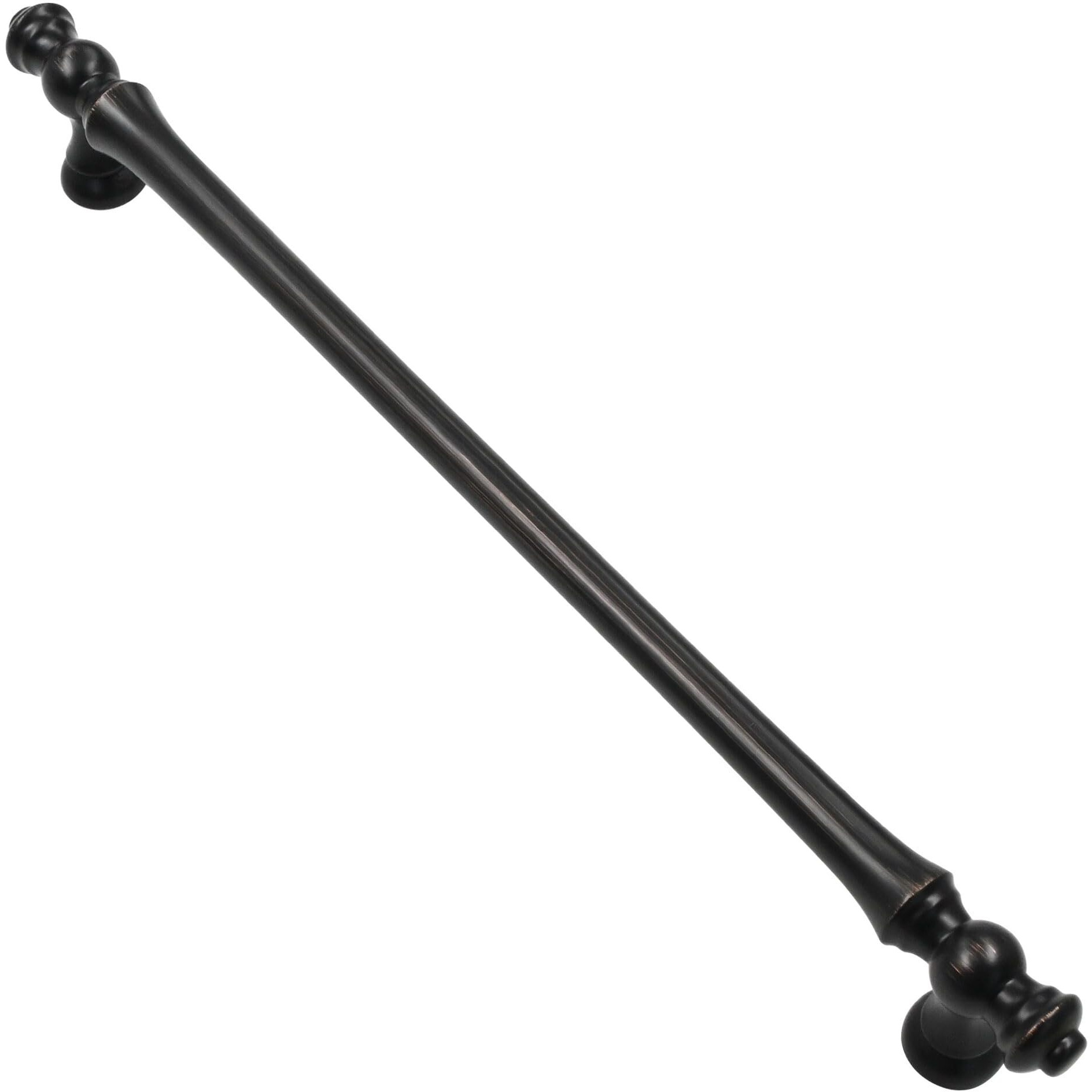 Alzassbg 10 Pack Oil Rubbed Bronze Cabinet Pulls, 10 Inch(254Mm) Hole Centers Morden Straight Kitchen Cabinet Handles Al3085Orb
