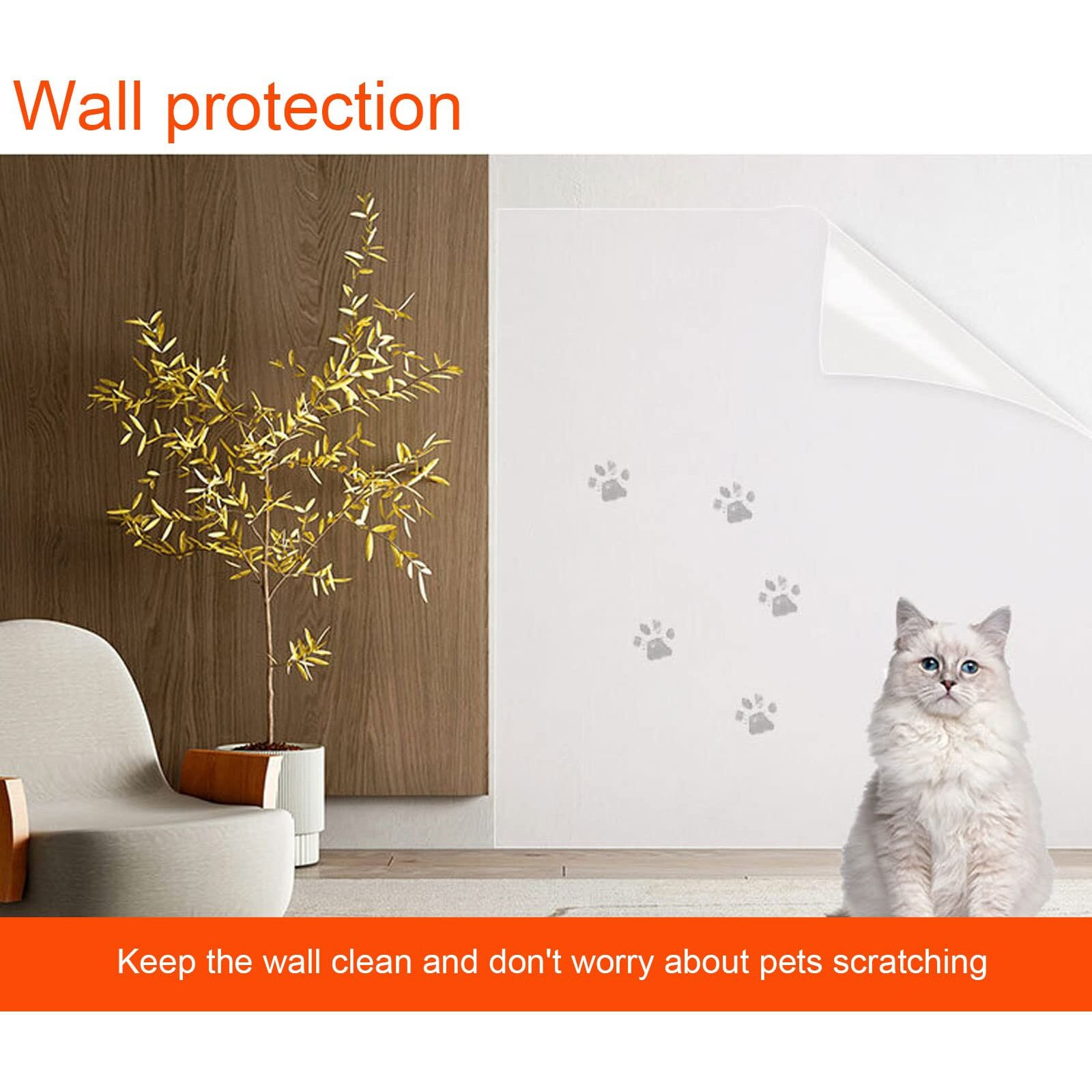 Snkxu Clear Contact Paper, Protection For Kitchen Backsplash Tiles, Cabinets, Walls, And Shelves. Waterproof And Oil-Proof Peel And Stick Covering(15.7X197 Inches)