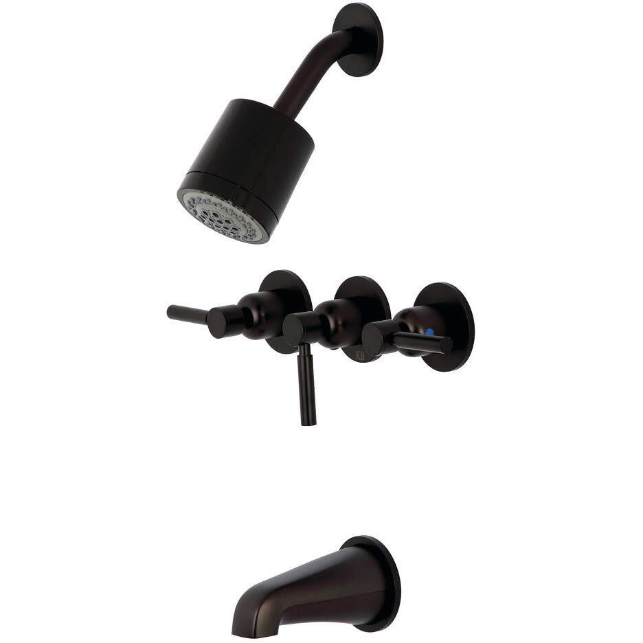Kingston Brass Kbx8135Dl Concord Tub And Shower Faucet, 7.13 X 14.13 X 5.13, Oil Rubbed Bronze