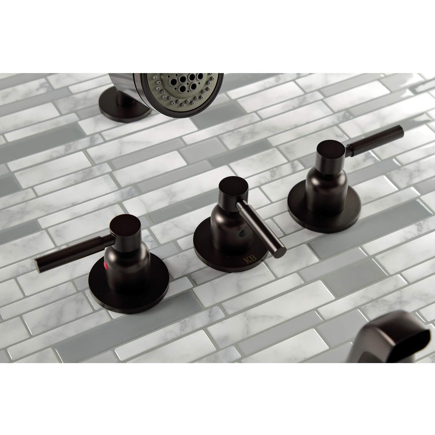 Kingston Brass Kbx8135Dl Concord Tub And Shower Faucet, 7.13 X 14.13 X 5.13, Oil Rubbed Bronze