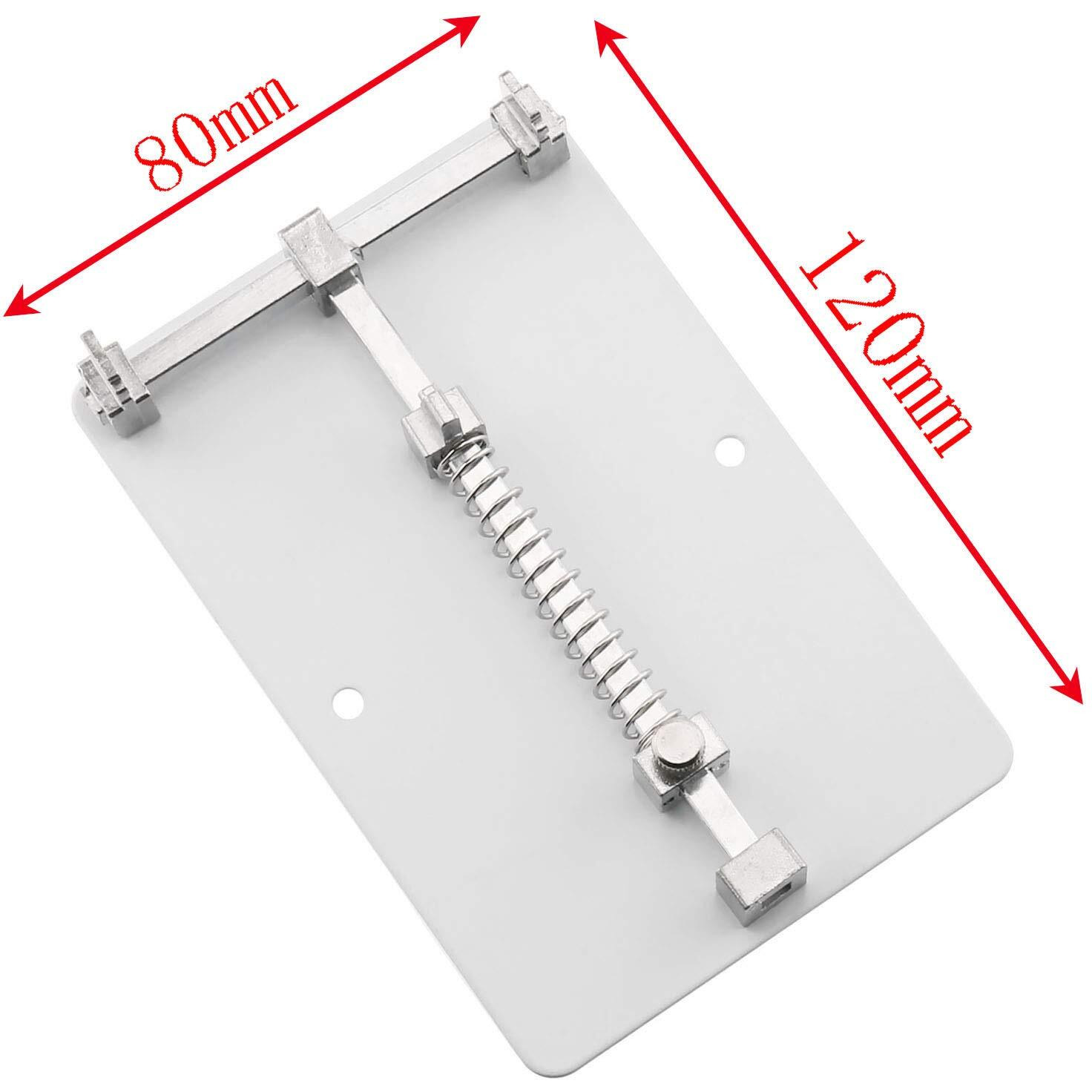 E-Outstanding Pcb Motherboard Holder 12X8Cm Steel Adjustable Phone Pcb Circuit Board Fixture Clamp Holder Repair Tool For Ic Grooves Soldering Repairing