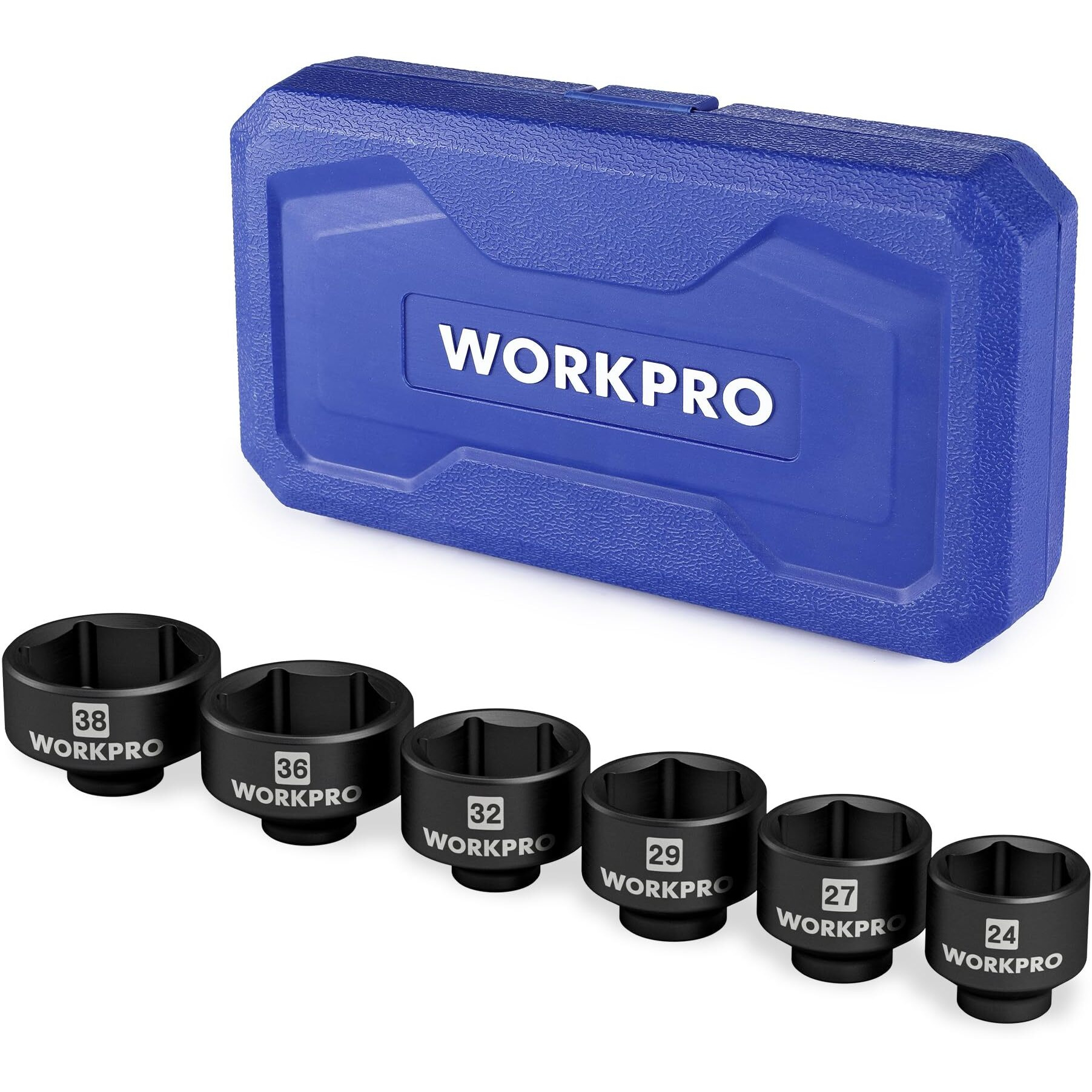 Workpro 6-Piece Oil Filter Socket Wrench, Oil Filter Removal Tool, Oil Filter Change Set, Ideal For Some Ford F250, Bmw, Mini, Volvo, Audi, Vw, Porsche Vehicles