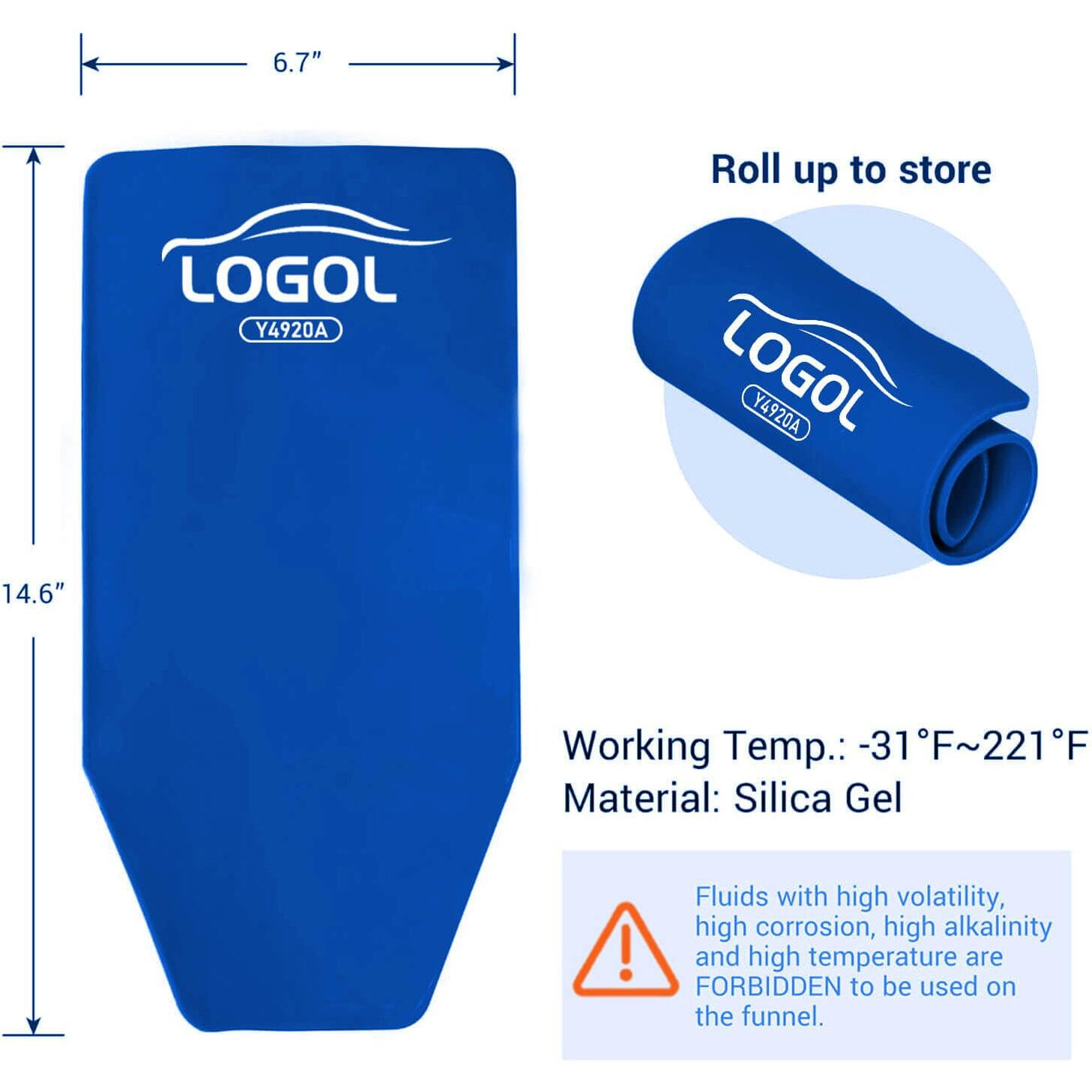 Flexible Funnel Reusable General Oil Change Draining Tool. For Oil Draining And Spill-Free Oil Filling.Flex Funnel Can Be Molded Into Different Shape
