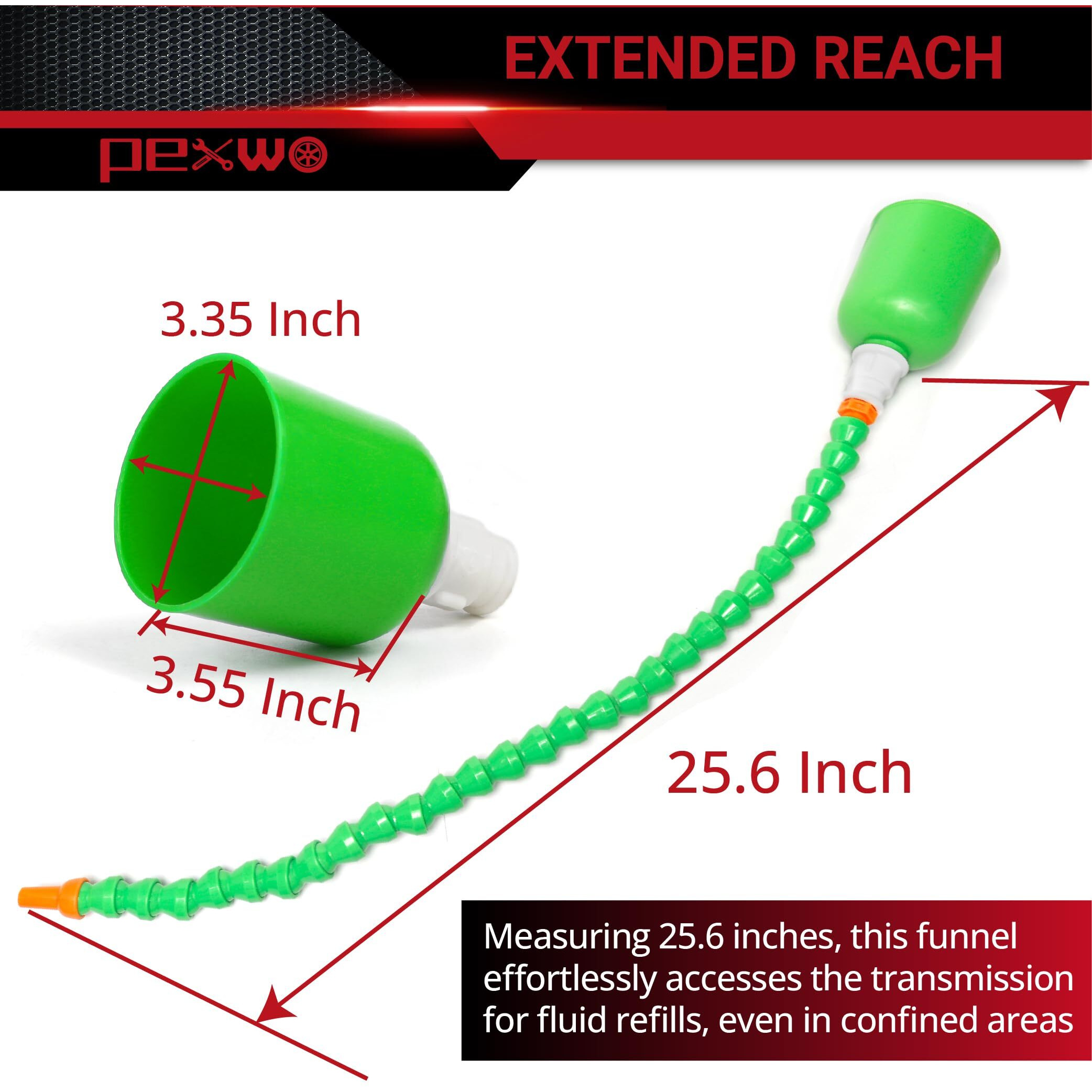 25.6 Inch Bendable Long Oil Funnel, Transmission Funnel, Long-Neck, For Transmission Fluid, For Automotive Use