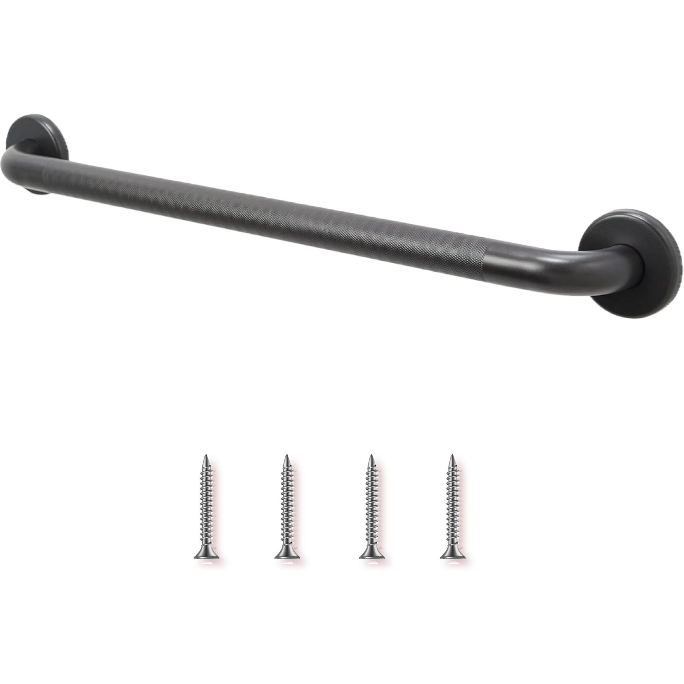 48    Shower Handle Knurled Grip | 304 Stainless Steel Grab Bars For Bathtubs And Showers | Oil Rubbed Bronze Ada Standard Hand Rails For Seniors, Children, Injured People | Supports Upto 400Lbs