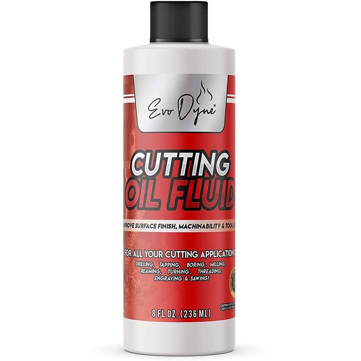 2-Pack Evo Dyne Cutting Oil Fluid (8Oz), Made In Usa - Multipurpose - Cutting Oil For Drilling, Tapping, Milling - Machine Cutting Fluid | Safe On Metal & Glass