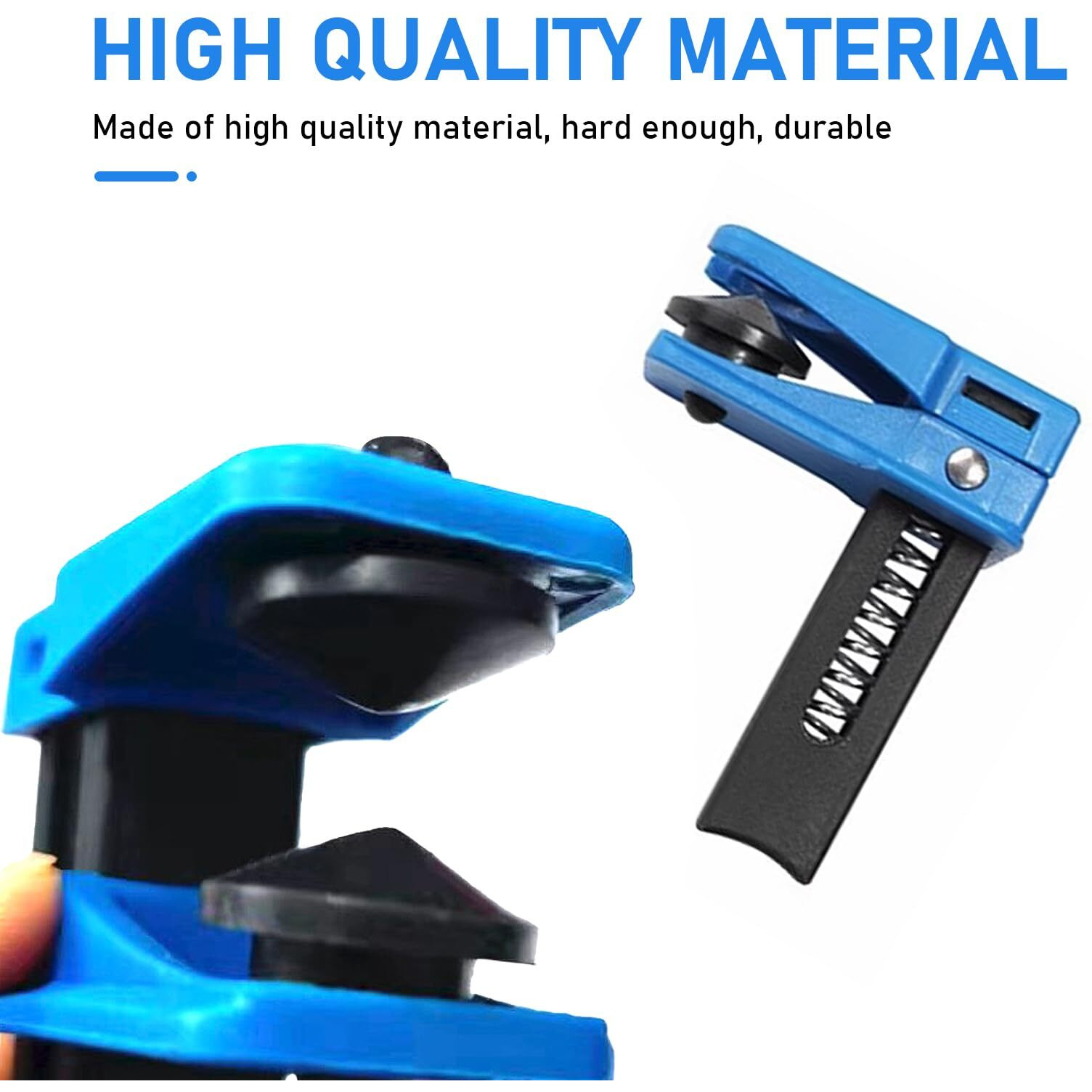 Jawgrew 4 Pcs Car Brake Line Clamp, Car Brake Oil Line Plug Tool, Brake Line Plug Automatic Fluid Stop Clamp Set, Universal For Most Cars (Blue)