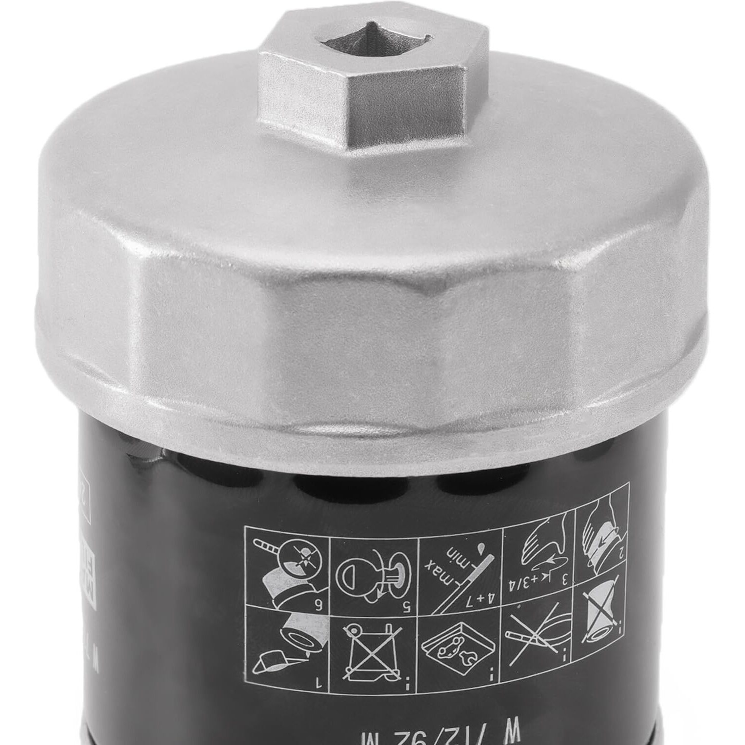 Elechoi 74Mm 14Flutes Oil Filter Cap Wrench Removal Tool Socket Compatible With Mercedes Benz, Audi, Sprinter, Vw, Porsche, Volkswagen, Mazda, Silver Heavy-Duty Aluminum
