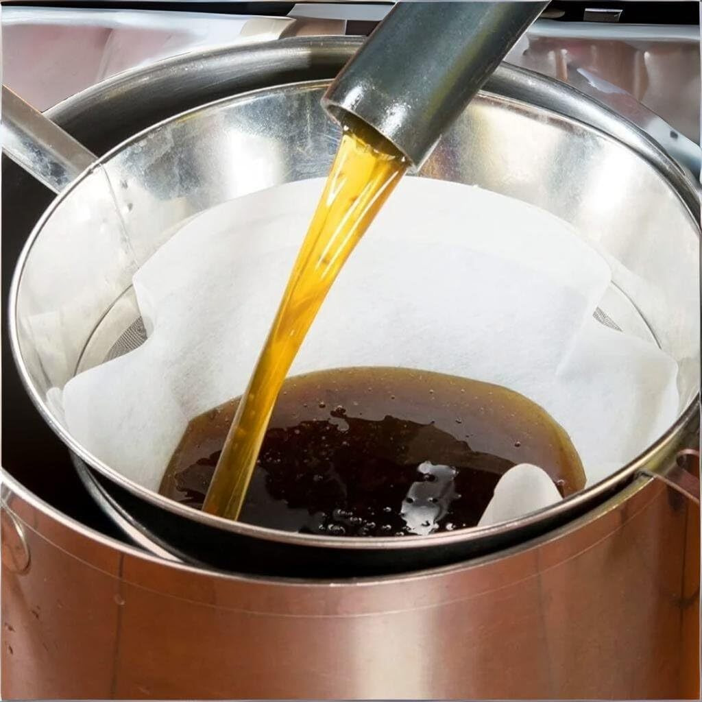 (100 Filters Only) Deep Fryer Oil Cone Filter For Commercial 10"" Deep Fryer Oil Filters Stand, Non-Woven Premium Cooking Oil Filters Cones (100 Cone Filters Only)