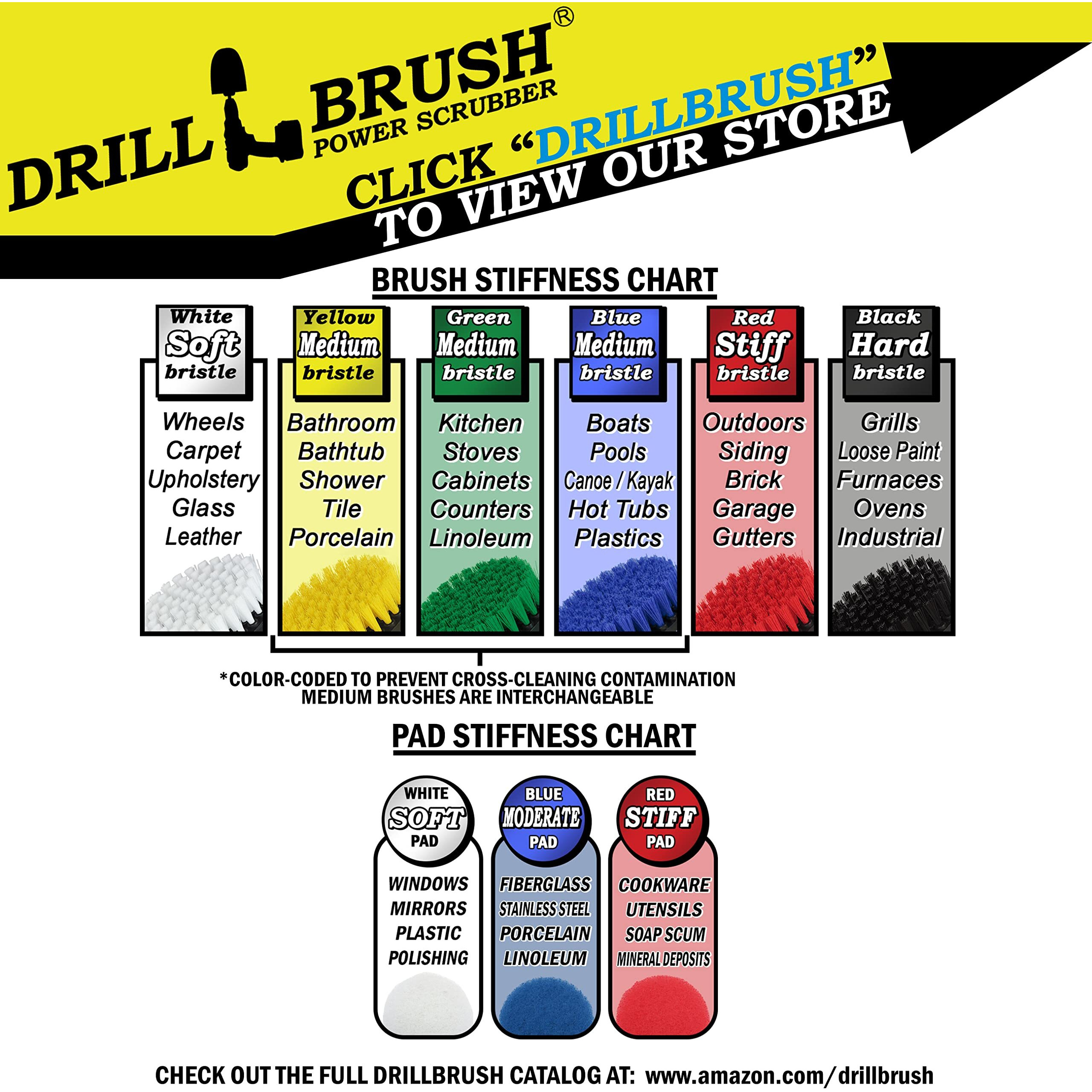 Heavy Duty Nylon Bristle Brush Cleaning Supplies With All Purpose Cleaner Paste, Lemon Lime Scented - Ideal For Deck, Patio, Home Siding, Outdoor Tile, Garage, Stainless Steel - Masonry Scrub Brush