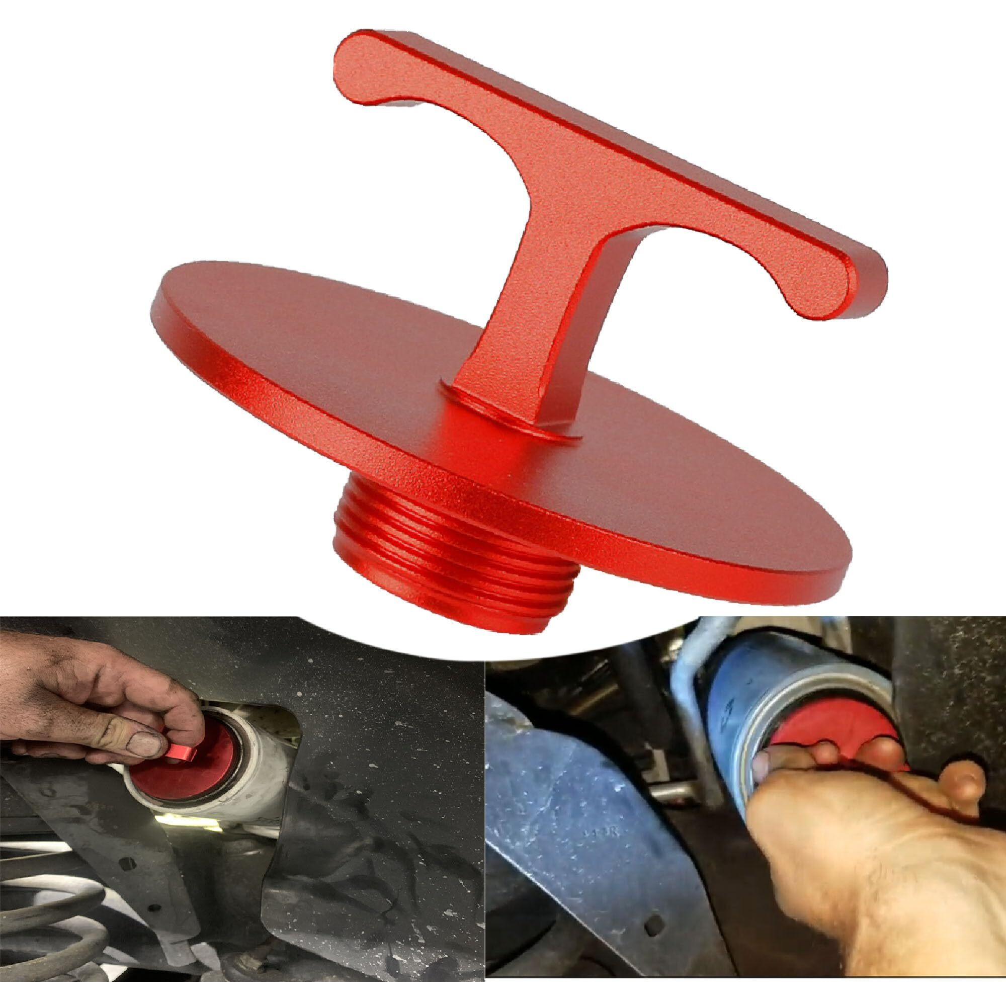 Aluminum Alloy Oil Filter Plug Tool, For Dodge Ram 2500, 3500, 4500, 5500 Cummins Turbo Diesel 5.7L 5.9L 6.4L 6.7L Mo285 05083285Aa Oil Filter Cap Off Tool-Car Accessories-Oil Filter Removal Tool