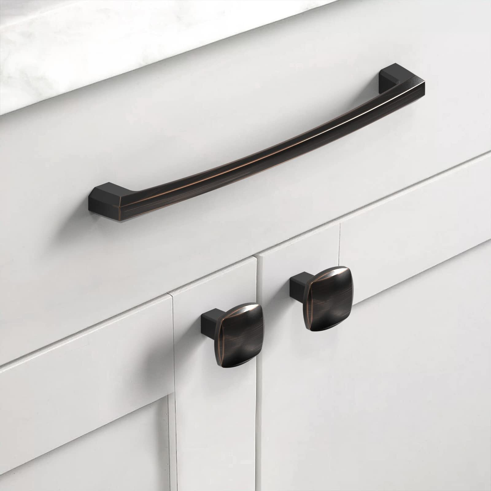 Asidrama 10 Pack 9 Inch(228Mm) Oil Rubbed Bronze Kitchen Cabinet Handles, Cabinet Pulls Kitchen Cabinet Hardware For Cupboard Drawer Pulls