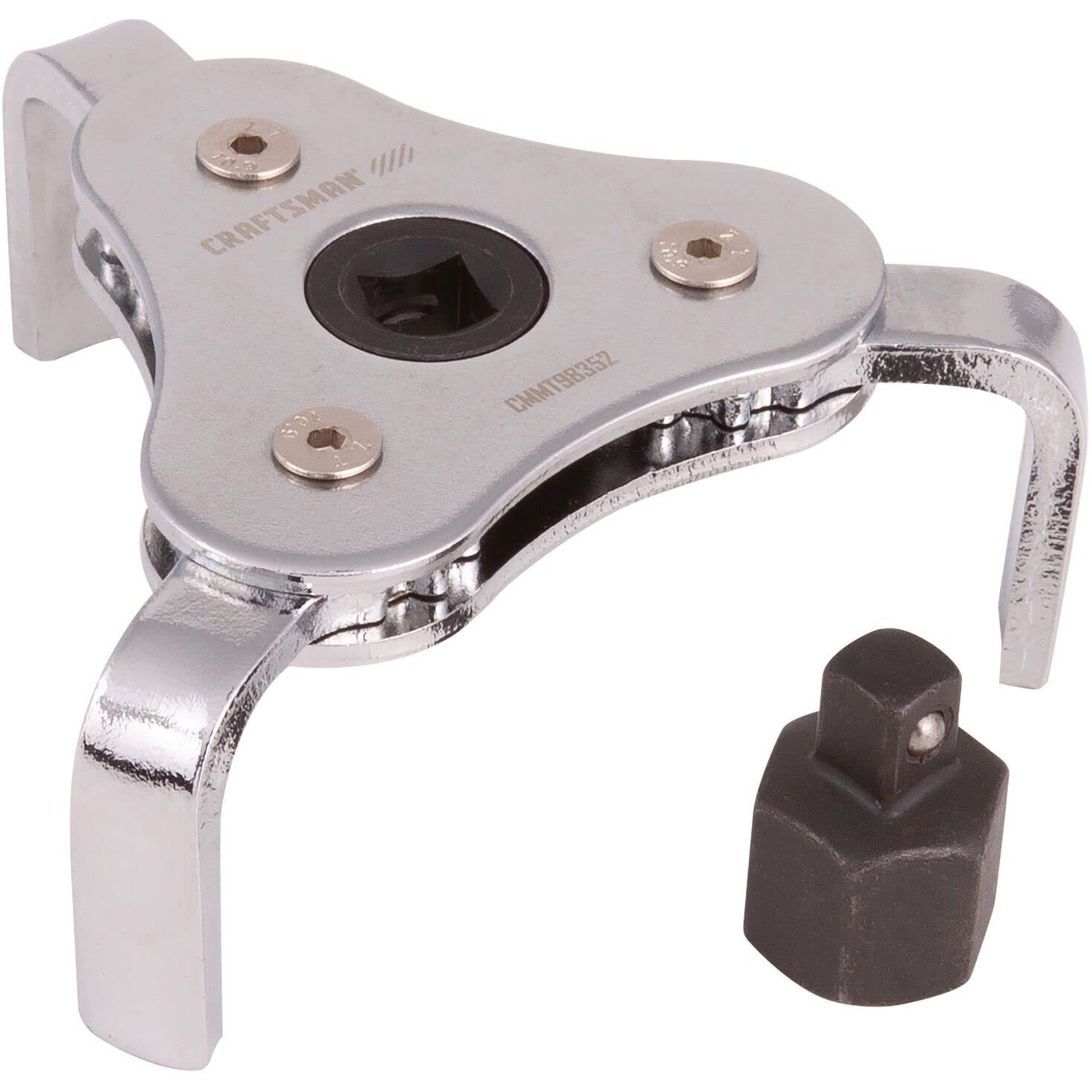 Craftsman Oil Filter Wrench, Automotive, 3-Jaw (Cmmt98352), Red