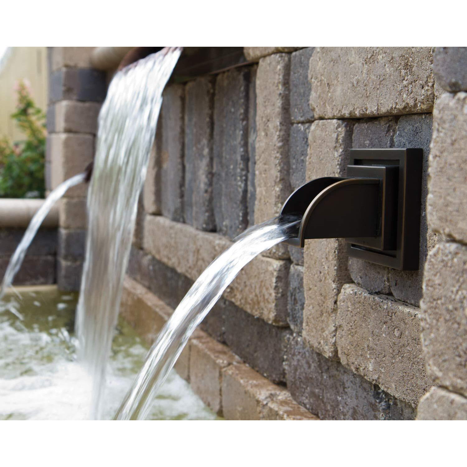 Atlantic Water Gardens Wsm-S Wall Spout, Oil Rubbed Bronze Finish