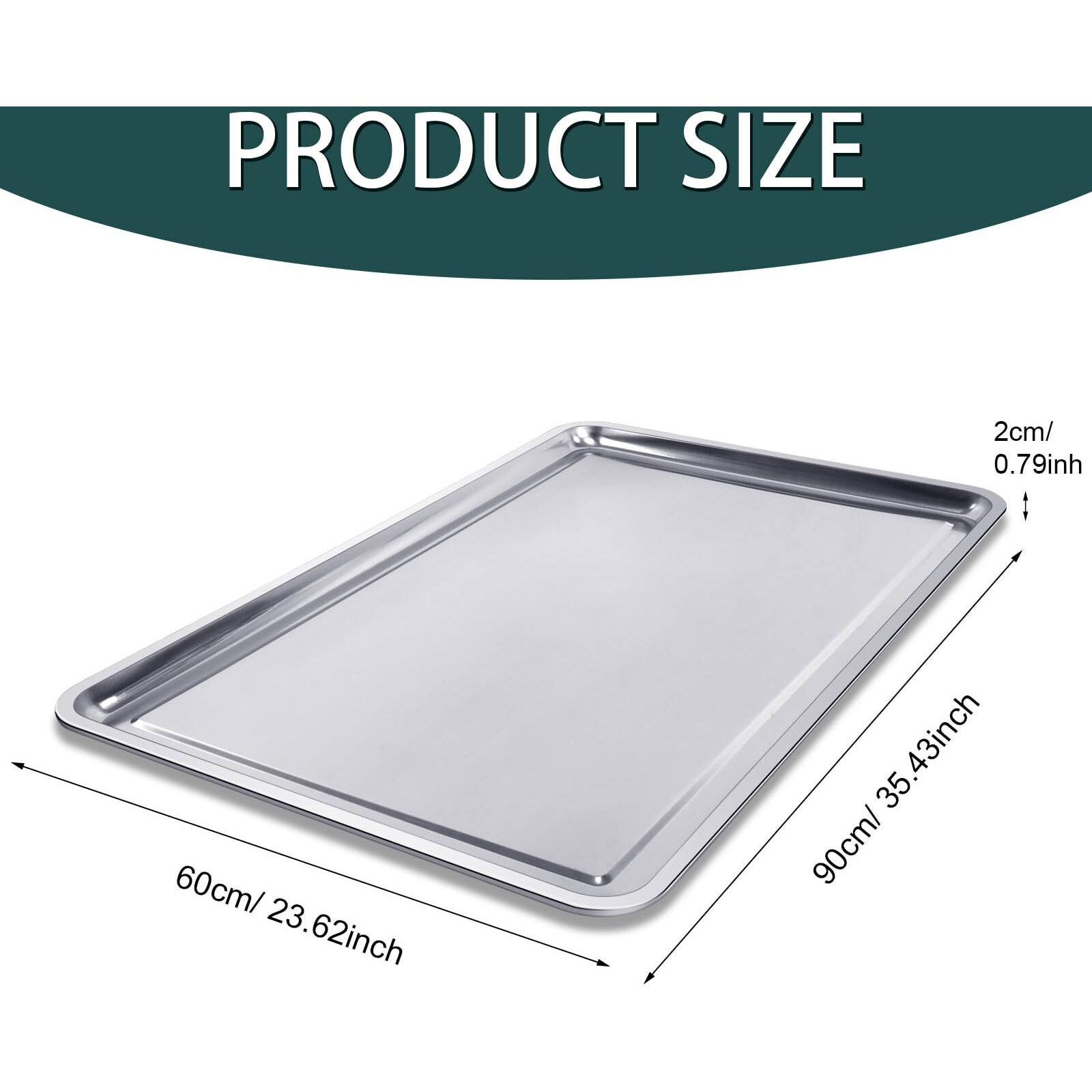 Gisafai 1 Pcs Stainless Steel Oil Drip Pan For Under Car Metal Automotive 35.43 X 23.62 Inch Large Drip Tray Oil Catch Pan Replacement Tray Rust Resistant Motorcycle Keep Floor Clean