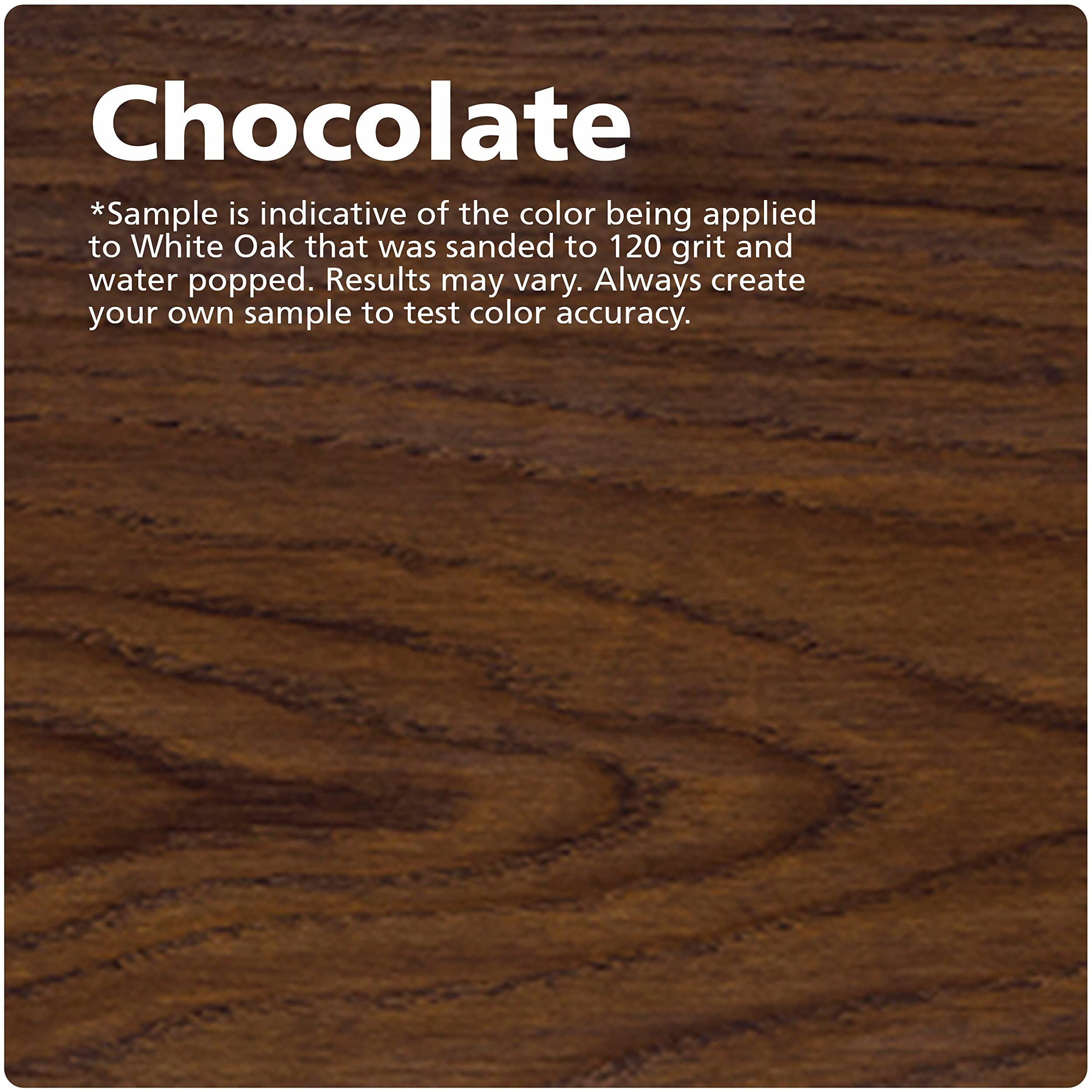 Rubio Monocoat Wood Stain & Finish 175 Ft - Chocolate | Oil Plus 2C | Quick-Dry, Eco-Friendly Linseed Wood Oil For Indoor Use, Includes Accelerator (Part B) | Protector | 350 Ml