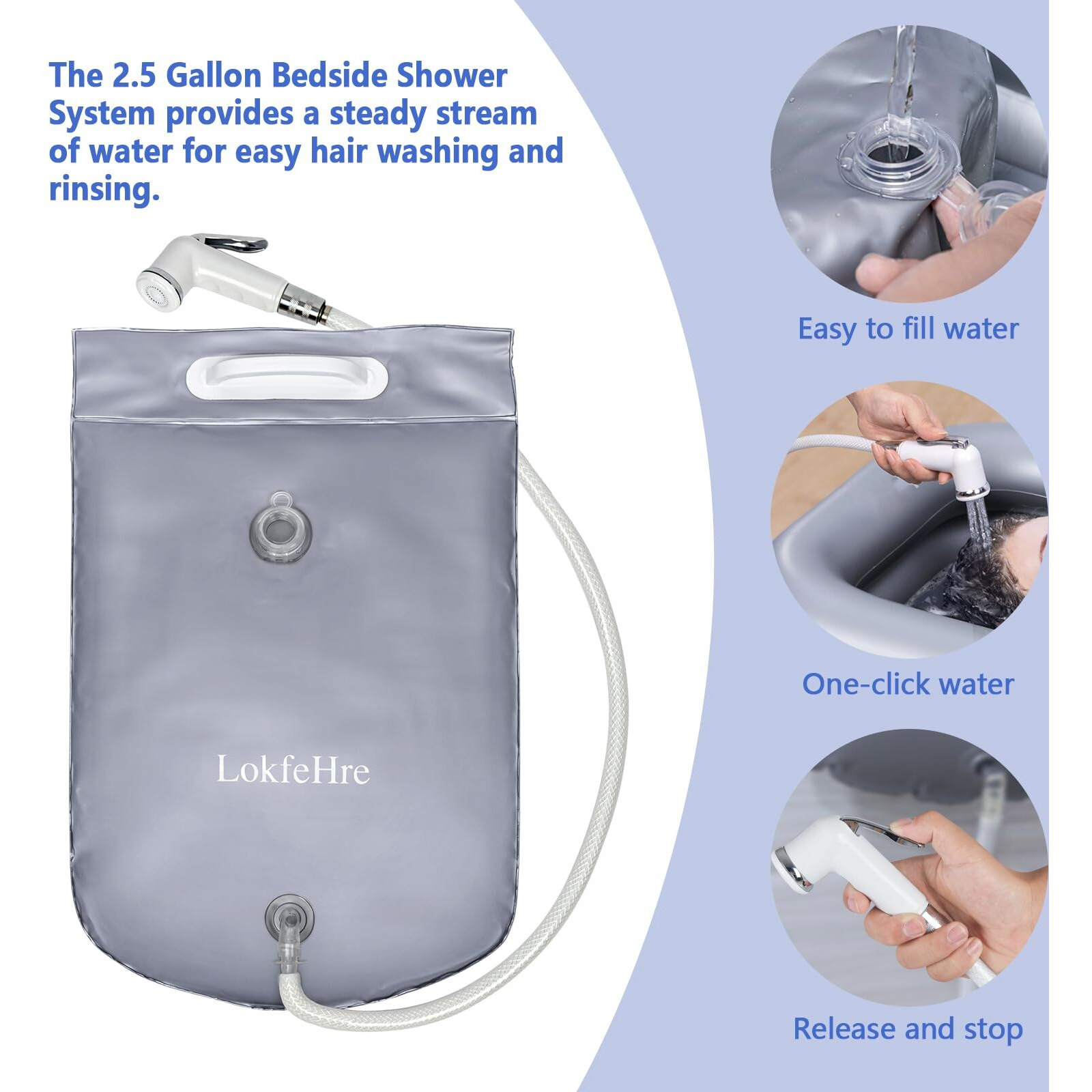 Medical Inflatable Bathtub,Shower Bath Basin Kit, Pvc Portable Bathtub With Electric Air Pump,Portable Bathtub Wash Full Body In Bed Bath,For Elderly (Silvery)