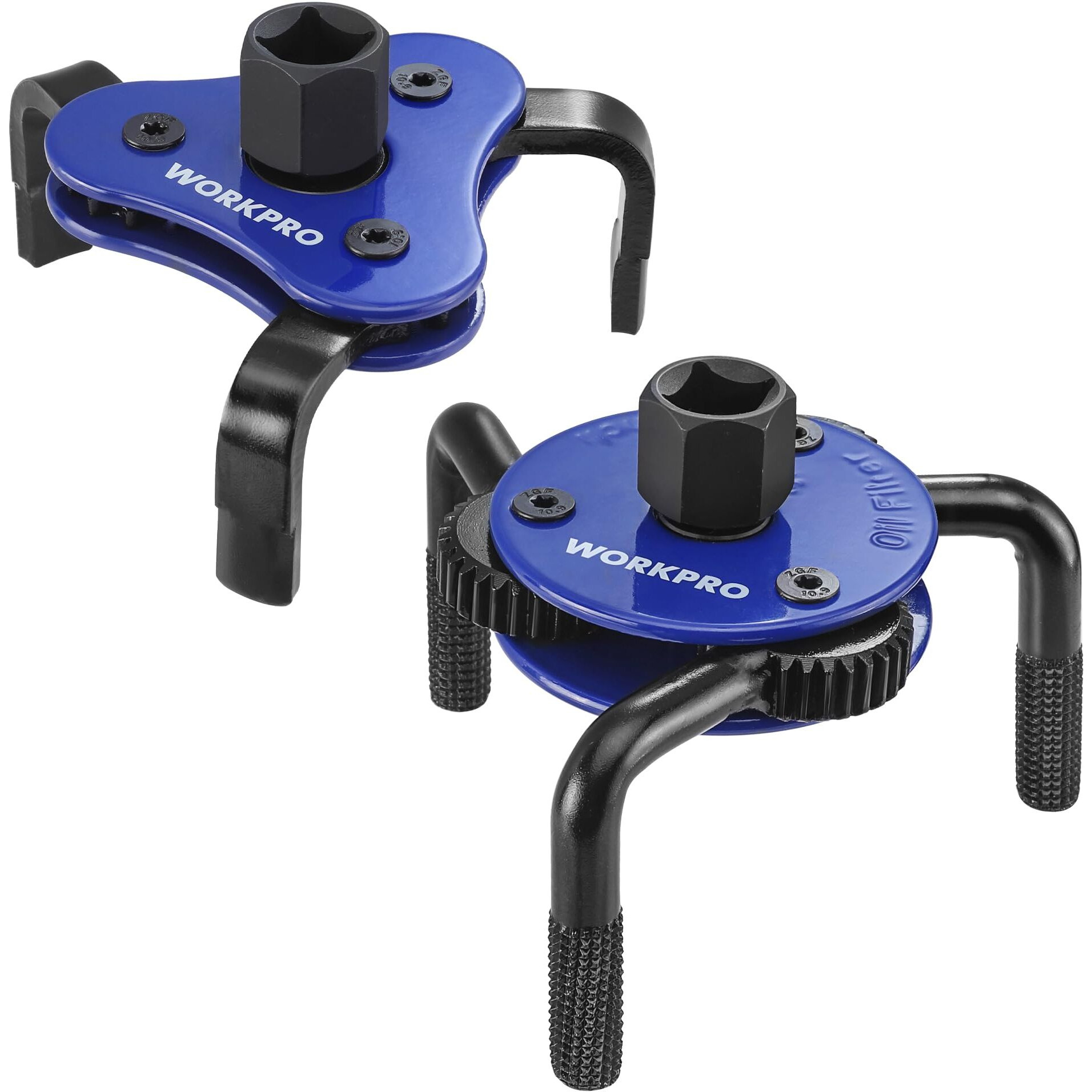 Workpro Universal Oil Filter Wrench & Removal Tool, Adjustable Oil Filter Change Set, Ideal For Engine, Conduit, & Fittings