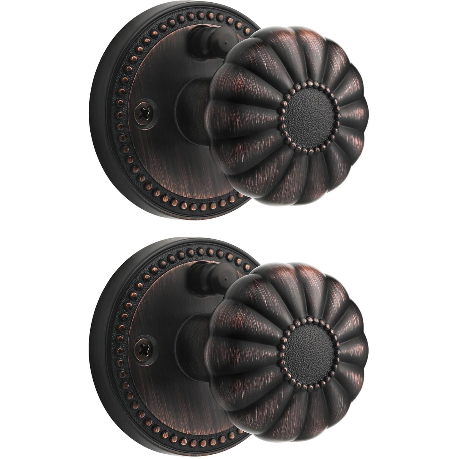 Sorwduerm Oil Rubbed Bronze Door Knobs Privacy Door Knob Door Knob Interior Door Knobs For Bedroom And Bathroom,Zinc Alloy 2 Pack