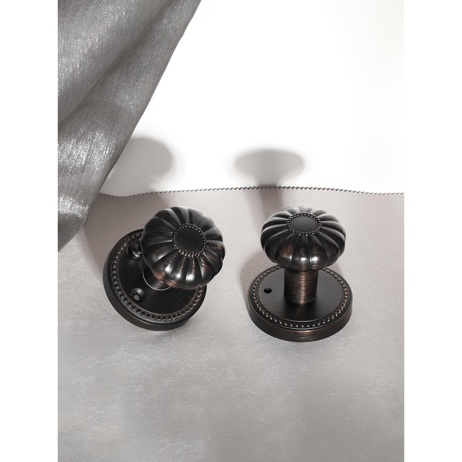Sorwduerm Oil Rubbed Bronze Door Knobs Privacy Door Knob Door Knob Interior Door Knobs For Bedroom And Bathroom,Zinc Alloy 2 Pack