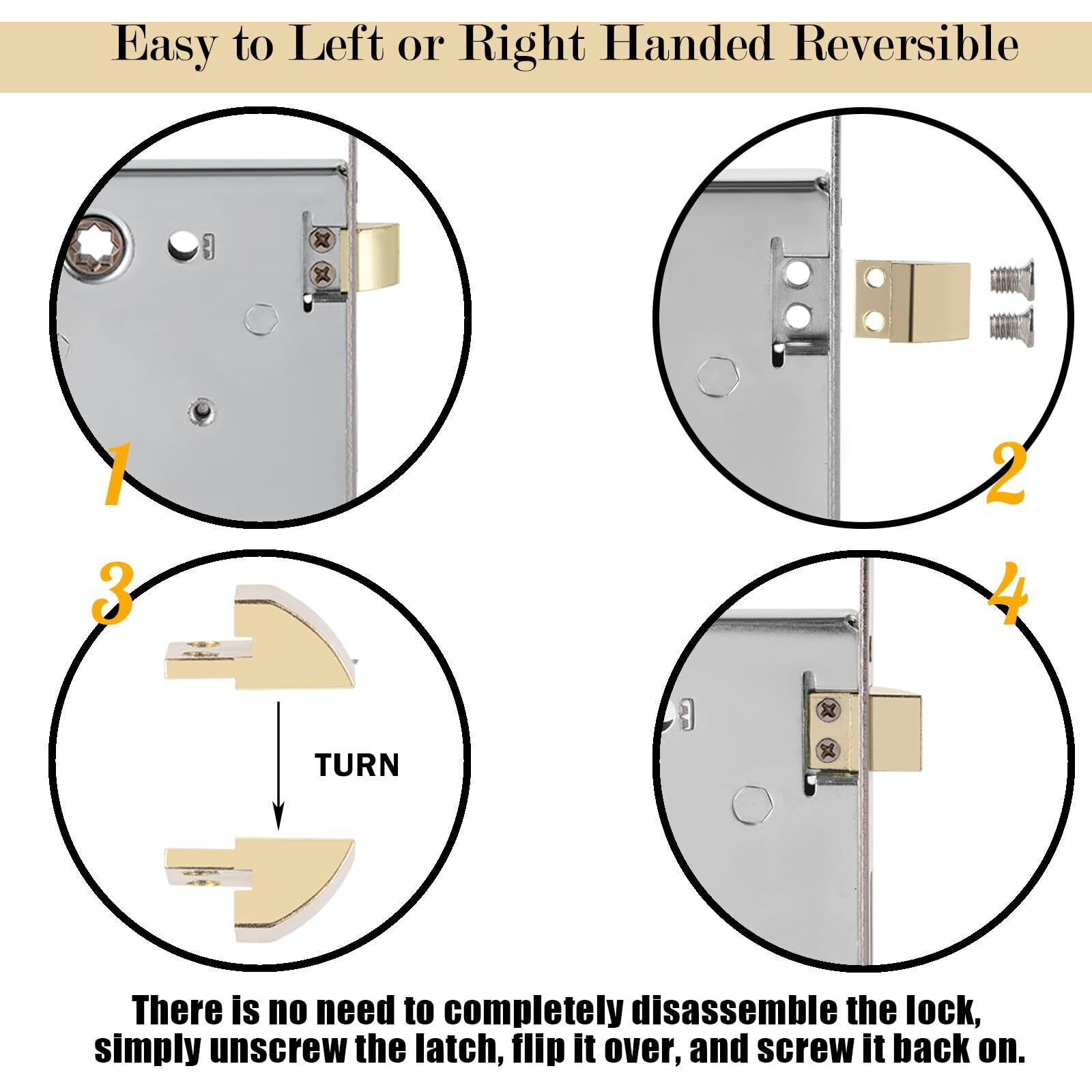 Old Mortise Lock Replacement Parts, Vintage Style Indoor Mortise Lock Assembly Kit With Antique Skeleton Keys And Reversible Latch Bolt, Mortise Lock Set Interior Door Oil Rubbed Bronze Plated Finish