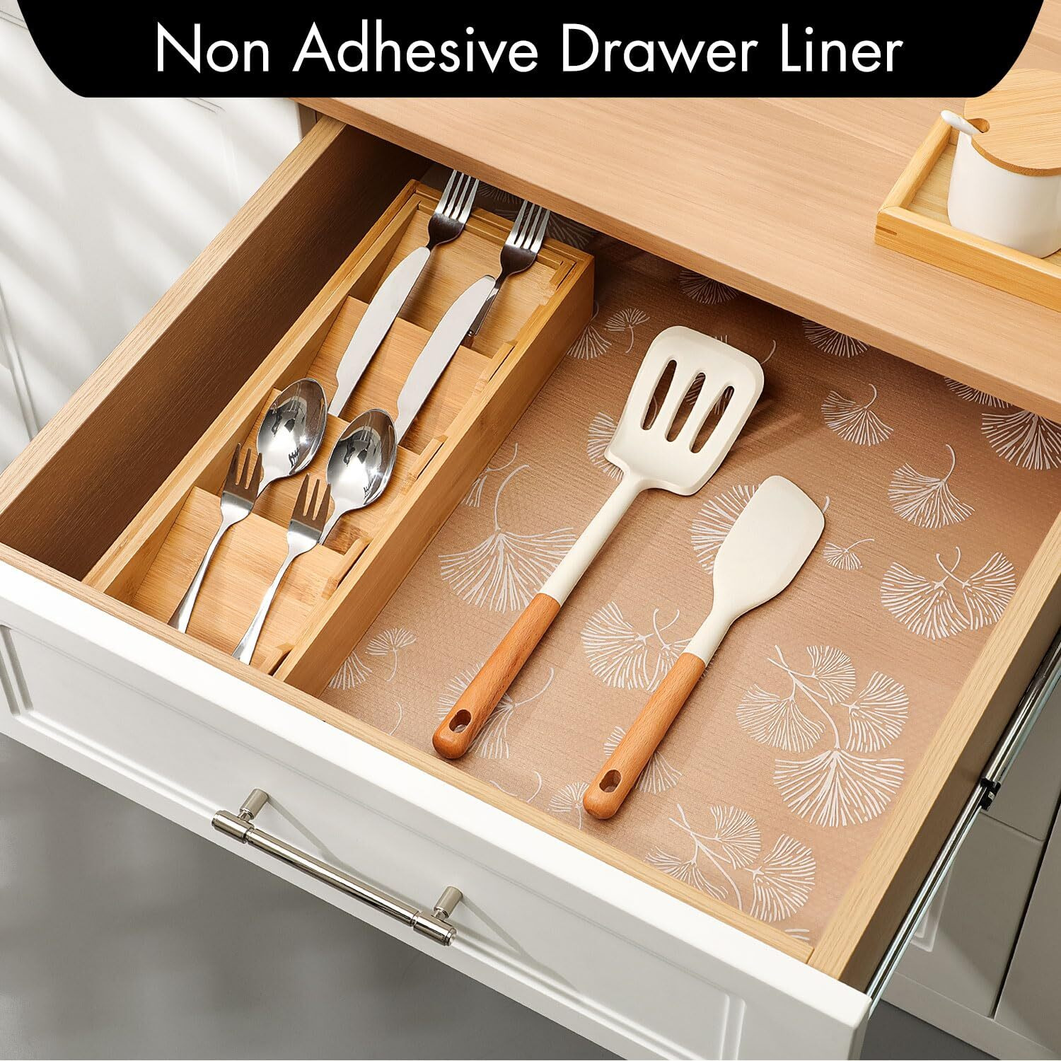 Cooyes Shelf Liner, Non Adhesive Drawer And Cabinet Liner, Eva Washable Oil-Proof Shelf Paper For Kitchen Cabinets, Refrigerator, Storage, Desks With Modern Pattern(23.6"" W X 236"" L)