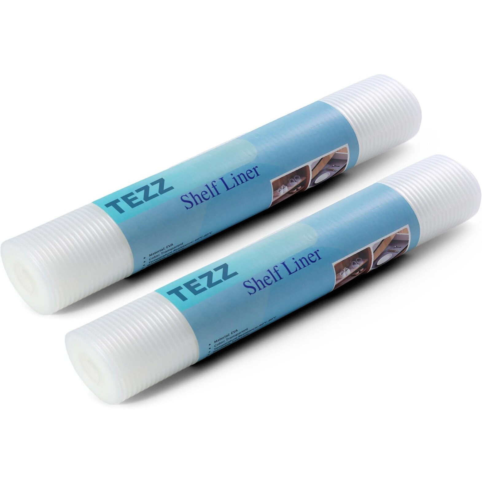 2 Rolls Shelf Liners, 16 Inches X 20 Feet Non-Slip Kitchen Cabinet Liner, Washable Oil-Proof Non-Adhesive Contact Paper For Kitchen Drawer, Cabinet, Shelves, Refrigerator, Storage, Desks, Coutertops