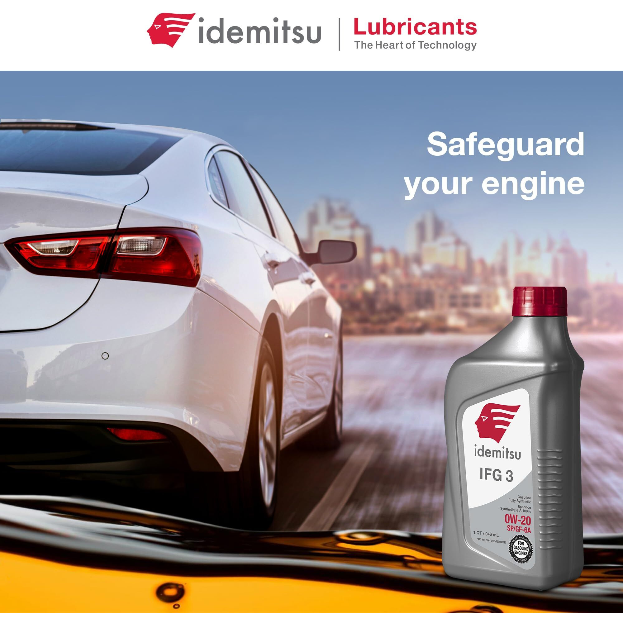 Idemitsu Ifg 3 0W-20 Full Synthetic Motor Oil - 1 Quart Sp/Gf-6A Certified Engine Oil For Tgdi & Pfi Engines | Engineered For Maximum Efficiency And Protection