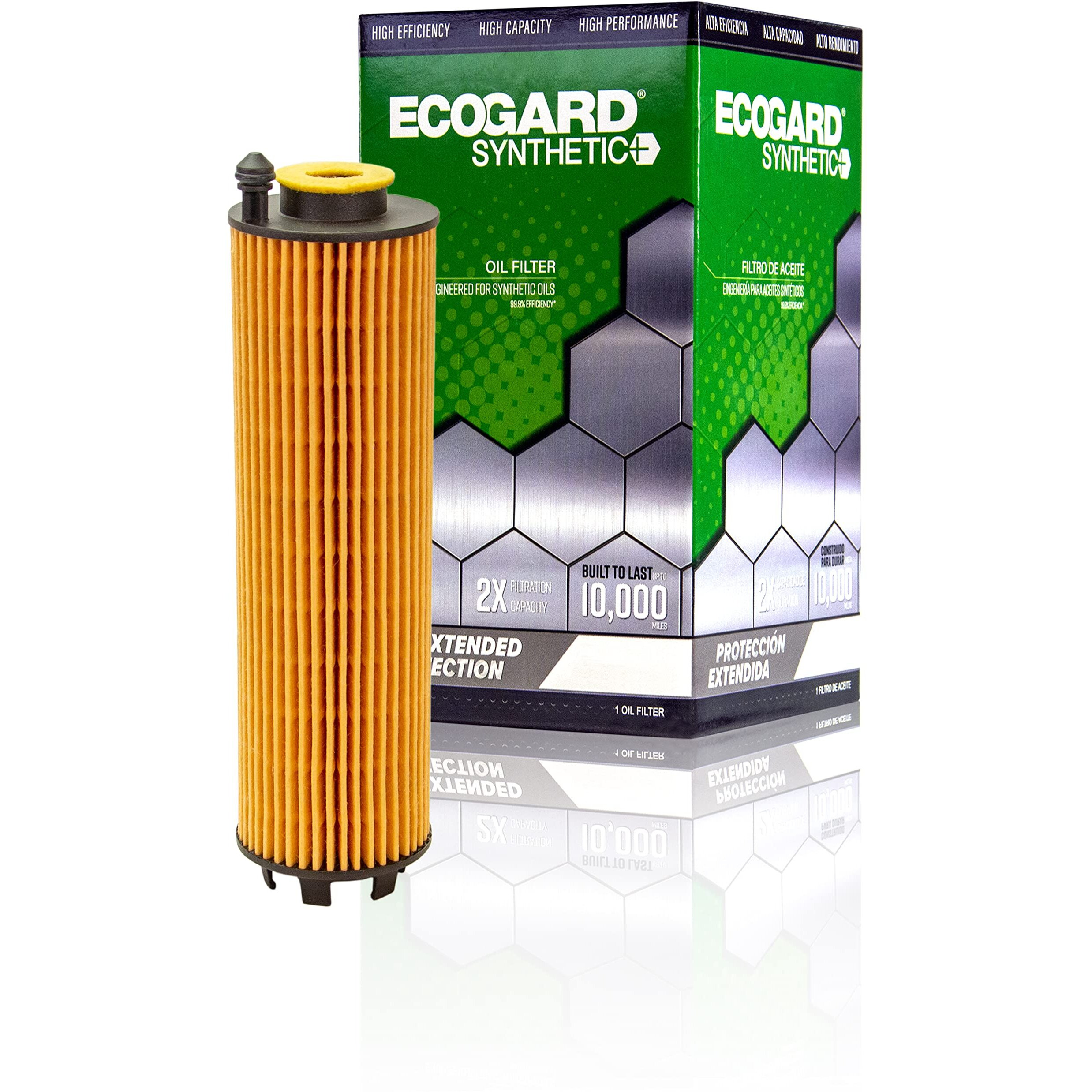 Ecogard S11901 Premium Cartridge Engine Oil Filter For Synthetic Oil Fits Mercedes-Benz Gle450 3.0L Hybrid 2020-2022, Cls450 3.0L Hybrid 2020-2022, Amg Gt 53 3.0L Hybrid 2020-2021