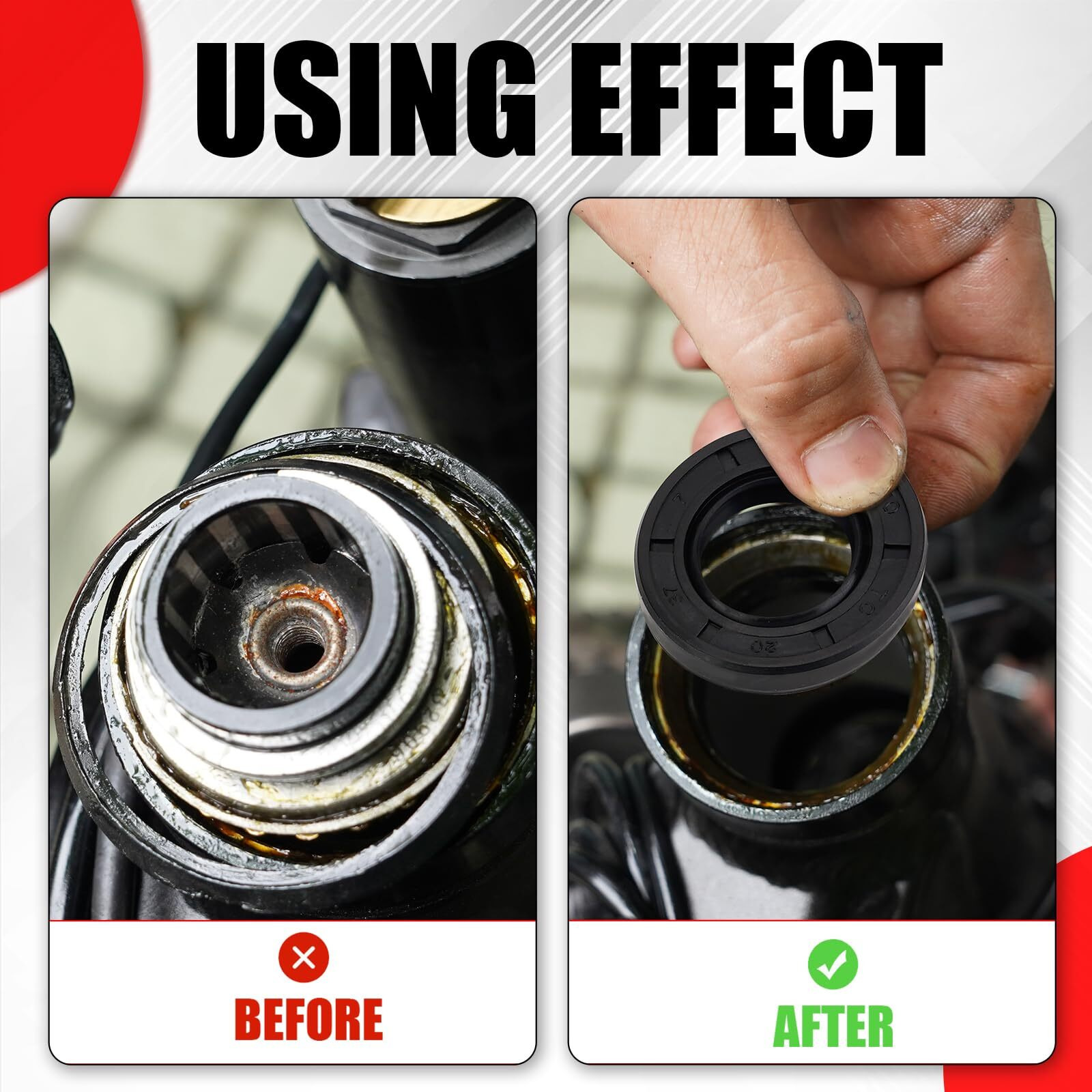 Urlwall 2Pcs Motorcycle Rear Wheel Hub Oil Seal Cap Cover For Sur Ron Light Bee X And S Segway X160 X260 Electric Dirt Bike Surron Accessories (Rear Hub Oil Seal)