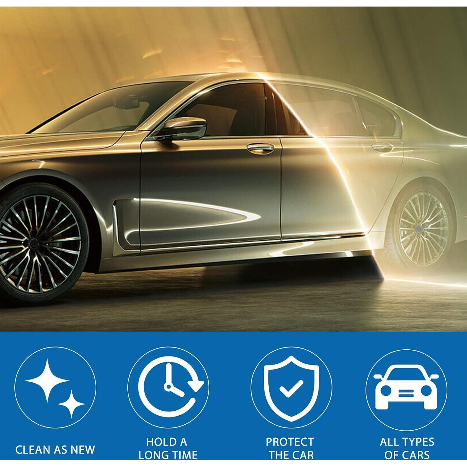 Car Coating Spray,Quick Effect Coating Agent,Quickly Coat Car Wax,Fast-Acting Sealant,Waterless Wax & Scratch Repair,Glass Oil Film Cleaner