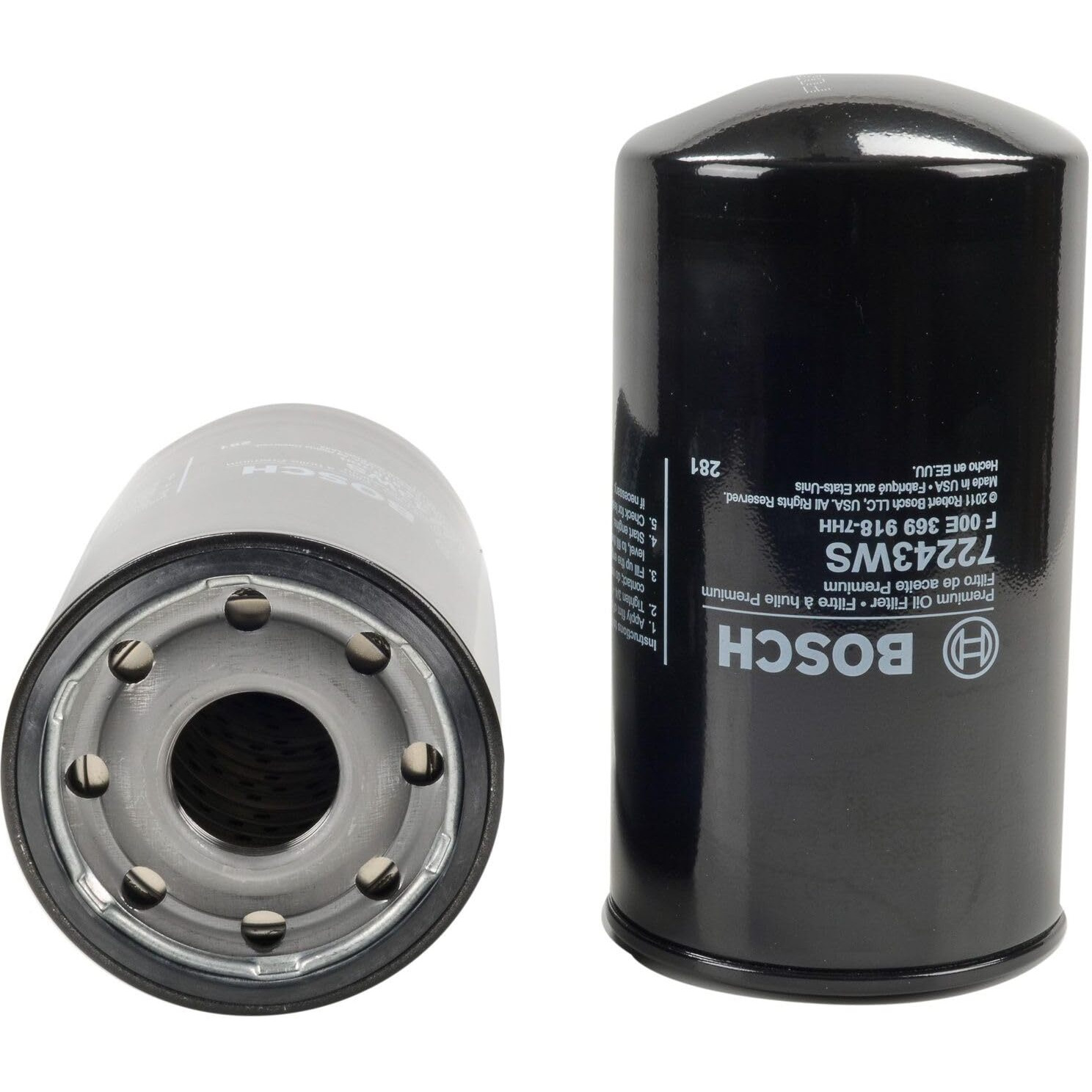 Bosch 72243Ws Workshop Engine Oil Filter - Compatible With Select E-350, E-450, E-550, Excursion, F-150, F-250, F-250 Super Duty, F-350, F-350 Super Duty, F-450 Super Duty, F-550 Super Duty + More