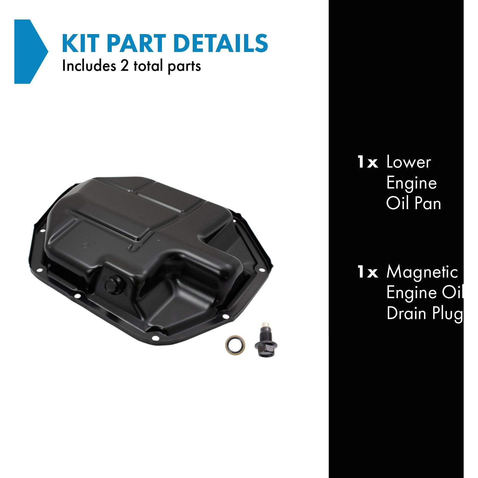 Trq Lower Engine Oil Pan Compatible With 2007-2012 Nissan Sentra Versa