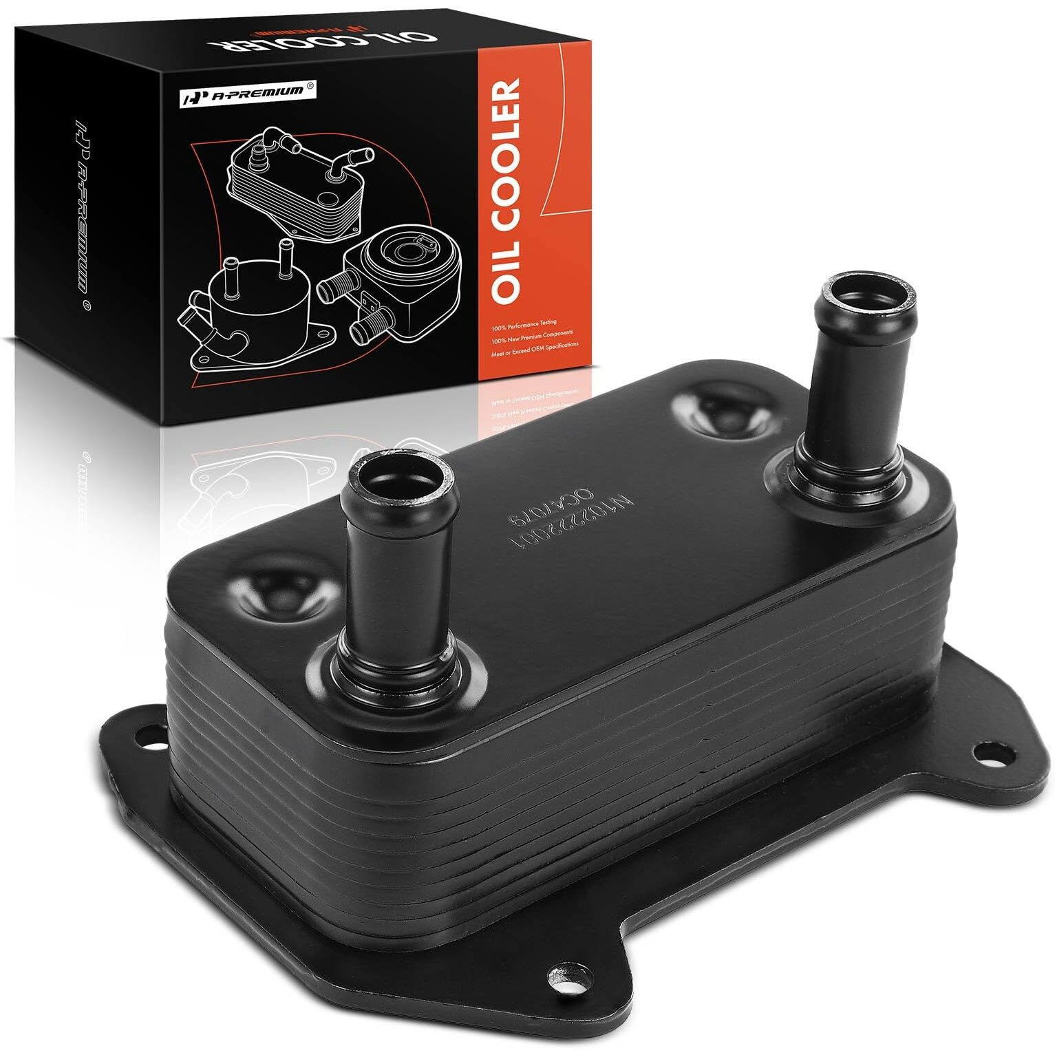 A-Premium Engine Oil Cooler Compatible With Sea-Doo Gti 130 2007-2015, Gti 150 2007, Gti 155 2008-2015, Gtx 155 2007-2015, Gtx 215 2007-2015, Gtx 260 2010-2015, Black, Replace 420888852