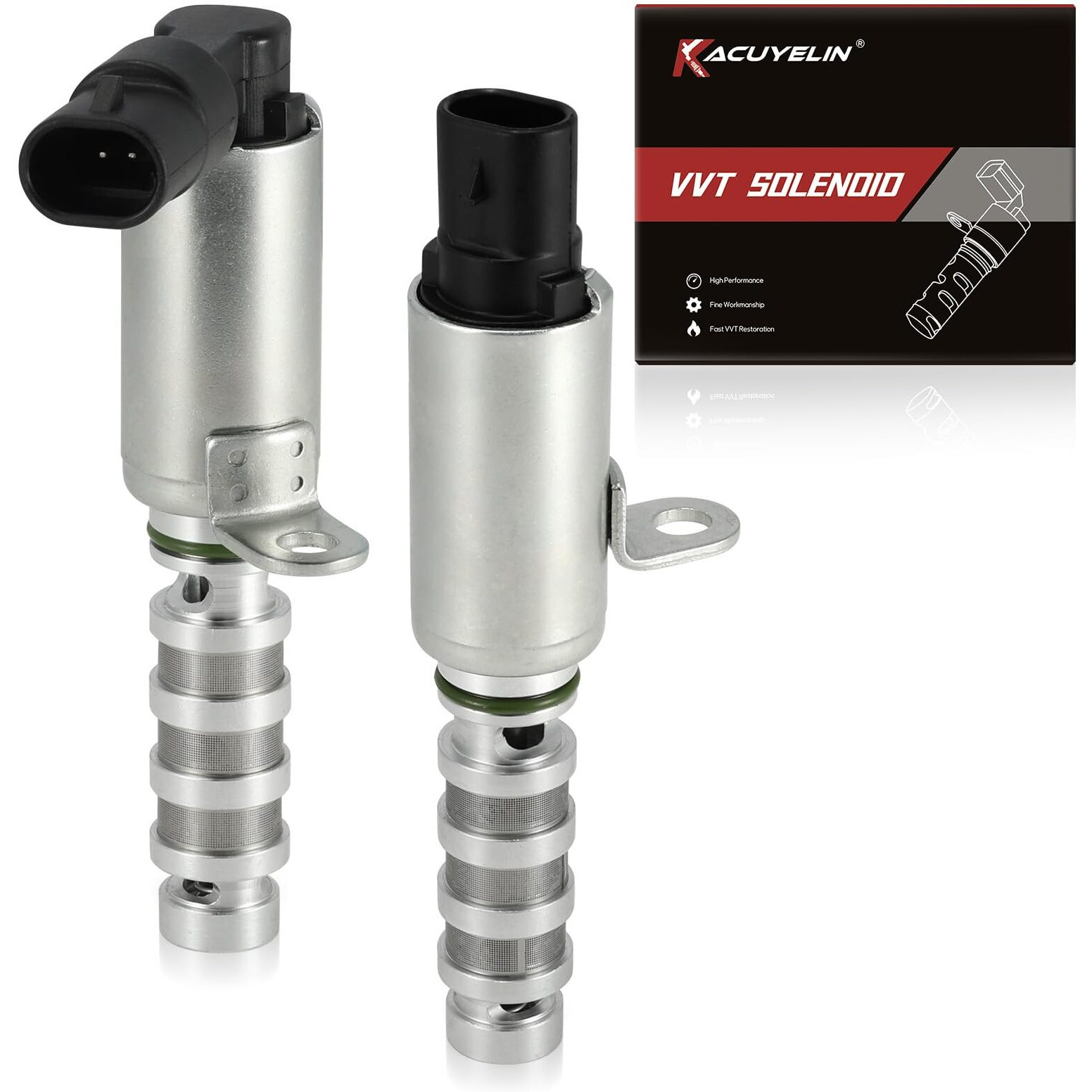 918033 918034 Engine Variable Valve Timing Vvt Solenoid Oil Control Valve Solenoid Compatible With Hyundai Elantra Kona Sonata Tucson Veloster Kia Forte Forte5 Soul Seltos Optima 2012-2024 2Pcs