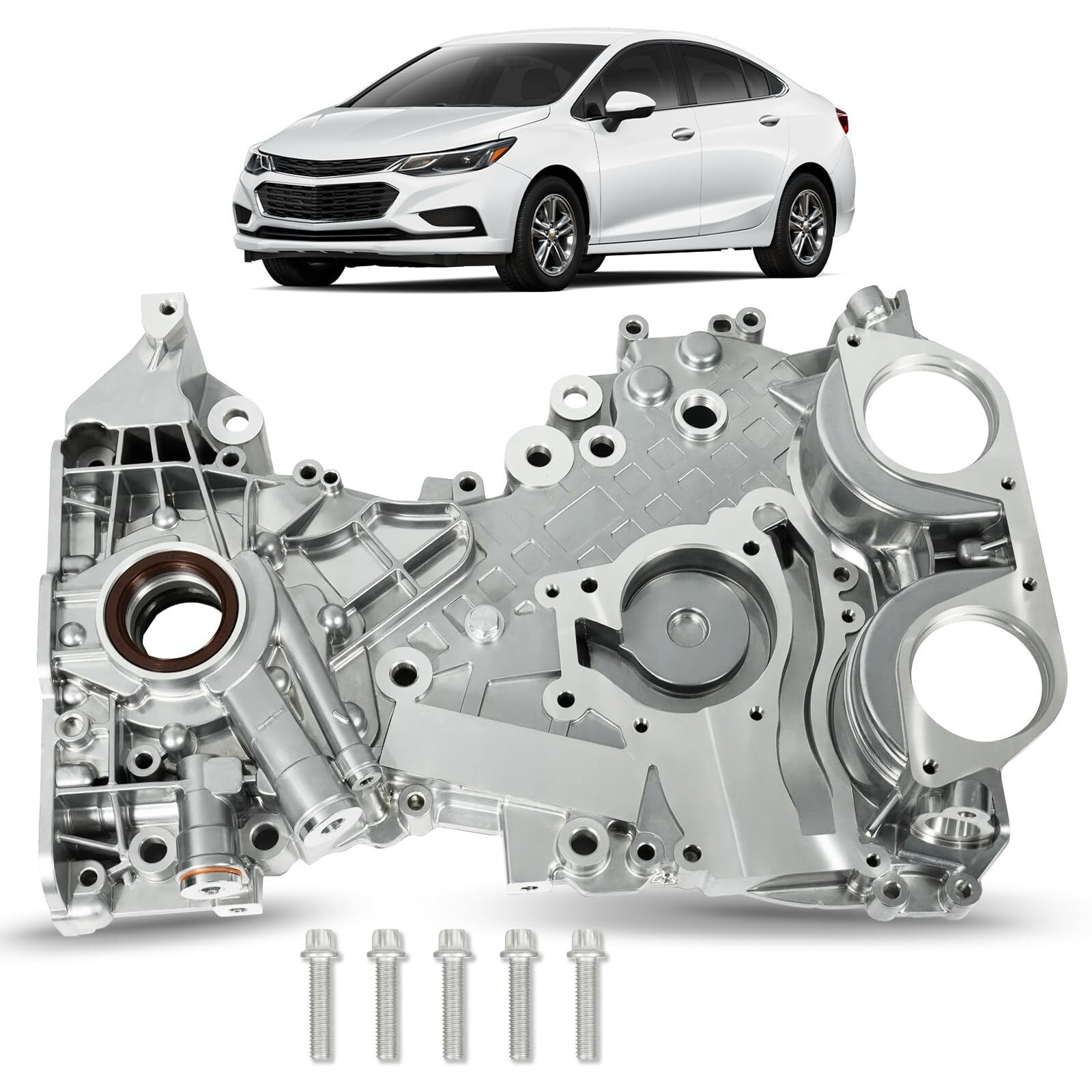 Vorgens Engine Timing Cover 25199424, Timing Chain Cover Fits For Chevy Sonic/Cruze/Trax, 1.4L, 2011-2020 | For Buick Encore, 1.4L, 2013-2017 - Replace 55562788 25194353 Timing Chain Oil Pump Cover