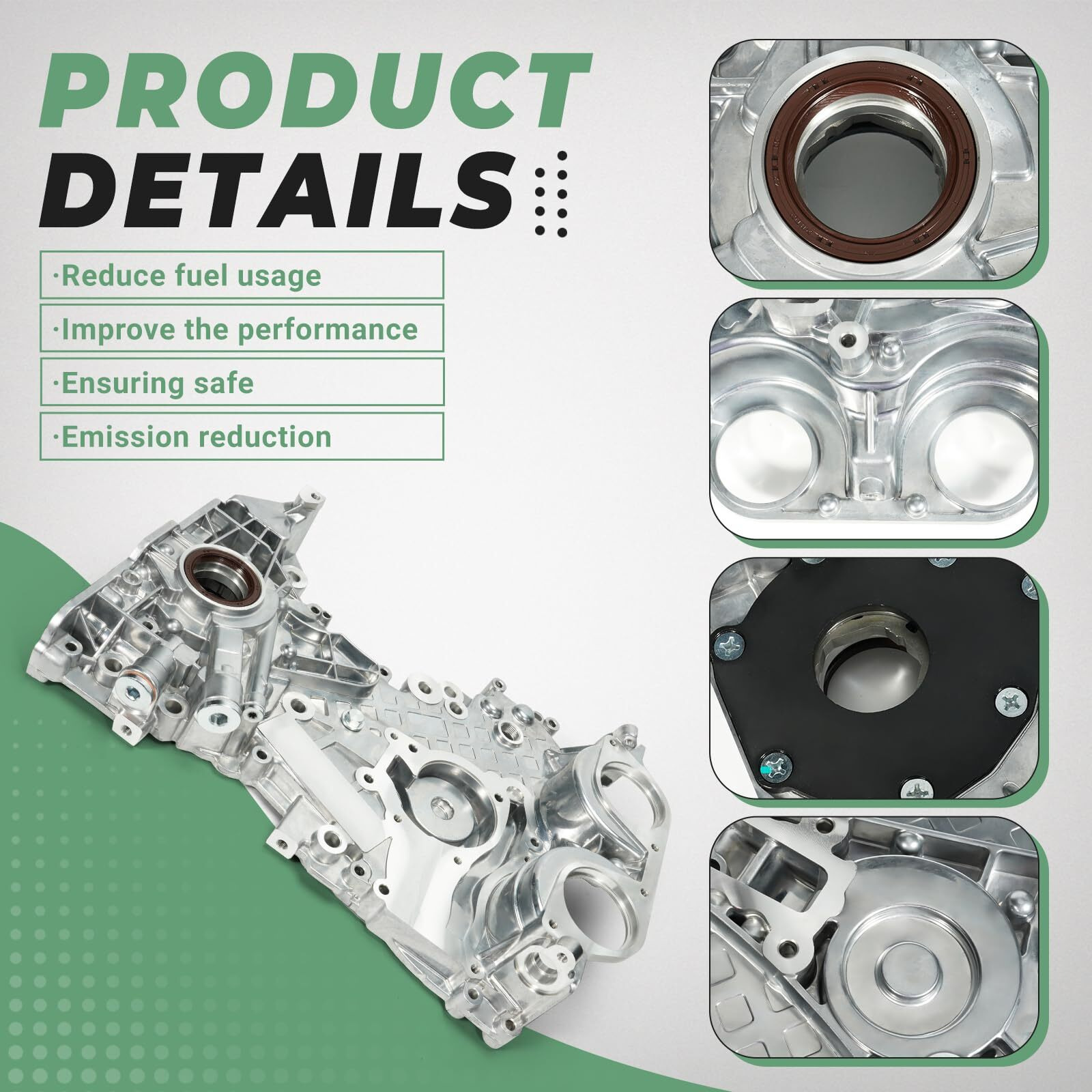 Vorgens Engine Timing Cover 25199424, Timing Chain Cover Fits For Chevy Sonic/Cruze/Trax, 1.4L, 2011-2020 | For Buick Encore, 1.4L, 2013-2017 - Replace 55562788 25194353 Timing Chain Oil Pump Cover