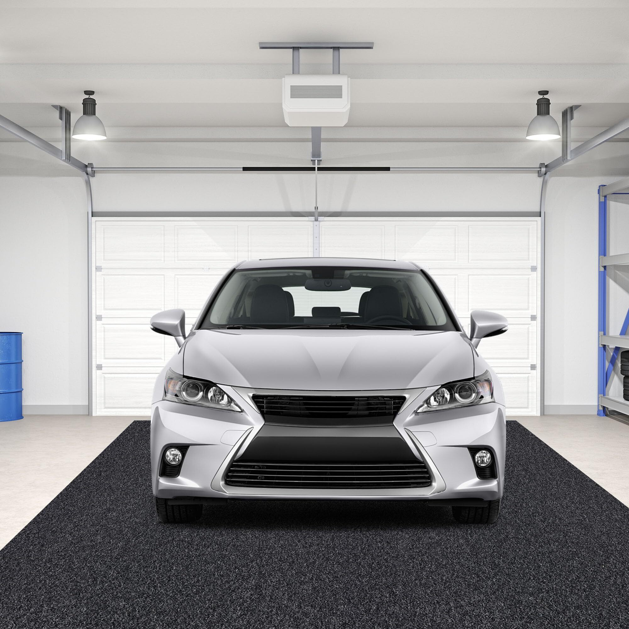 Cybstrax Oil Spill Mat - 96&quot&quot X 48&quot&quot Absorbent Oil Garage Floor Mat For Under Car - Protect Driveway From Drips, Spills, Stains, Reusable & Durable Garage Floor Protection Mat With Waterproof Backing