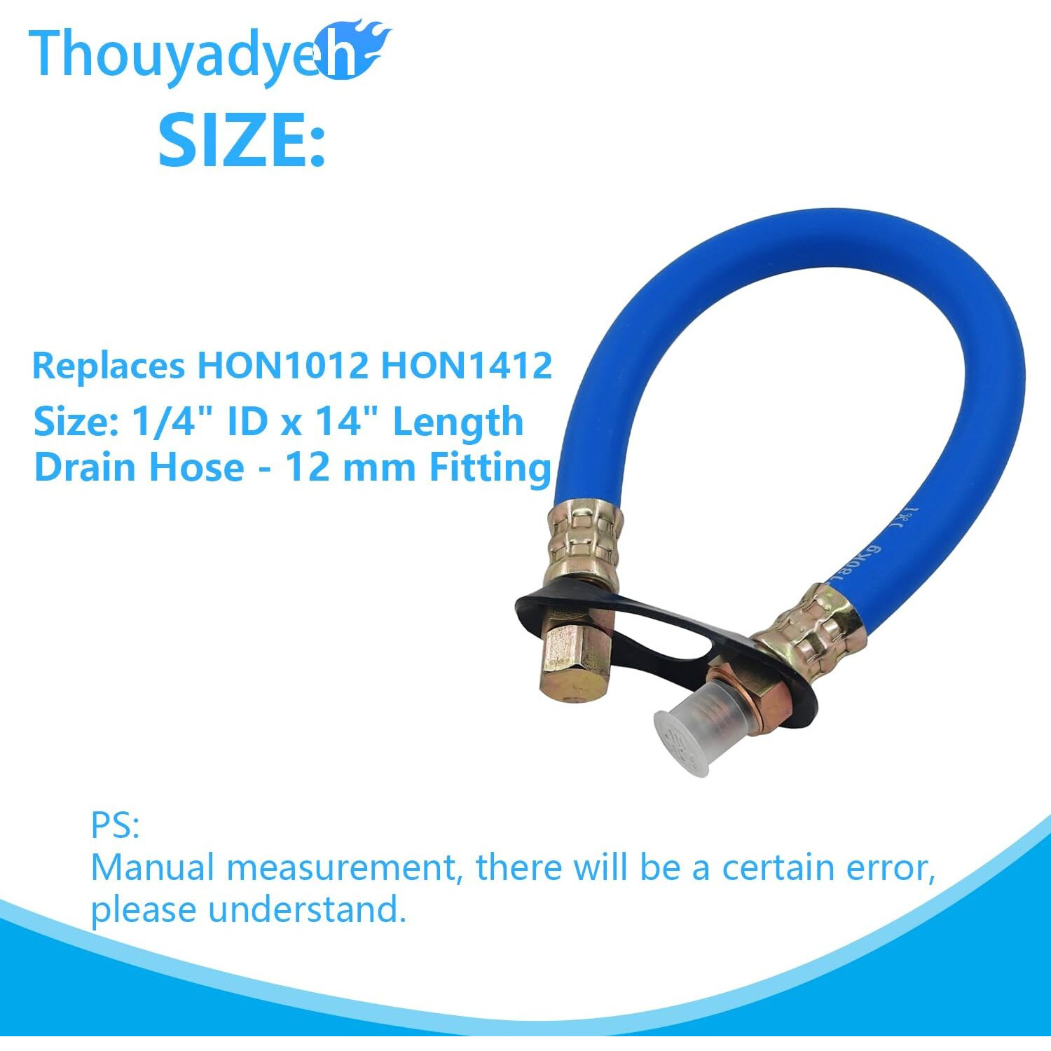 Hon1012 12Mm Oil Drain Changing Hose Compatible With Hon-Da Gx240, Gx270, Gx340, Gx360, Gx390,Gc160