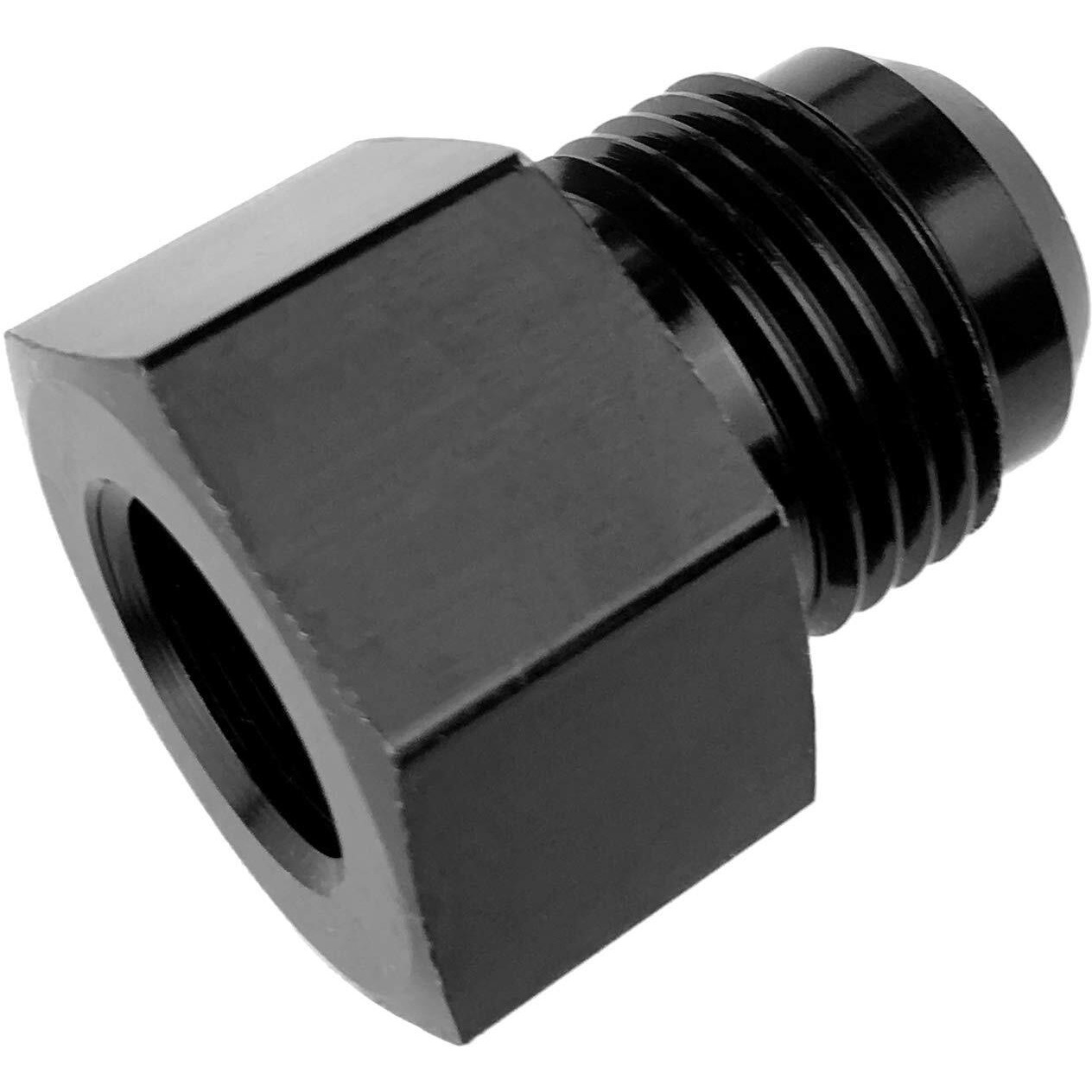 1/8 Npt Female To 10An Male Flare Hose Union Oil Tank Fittings Aluminum An10 To 1/8"" Npt Fuel Line Adapter Black