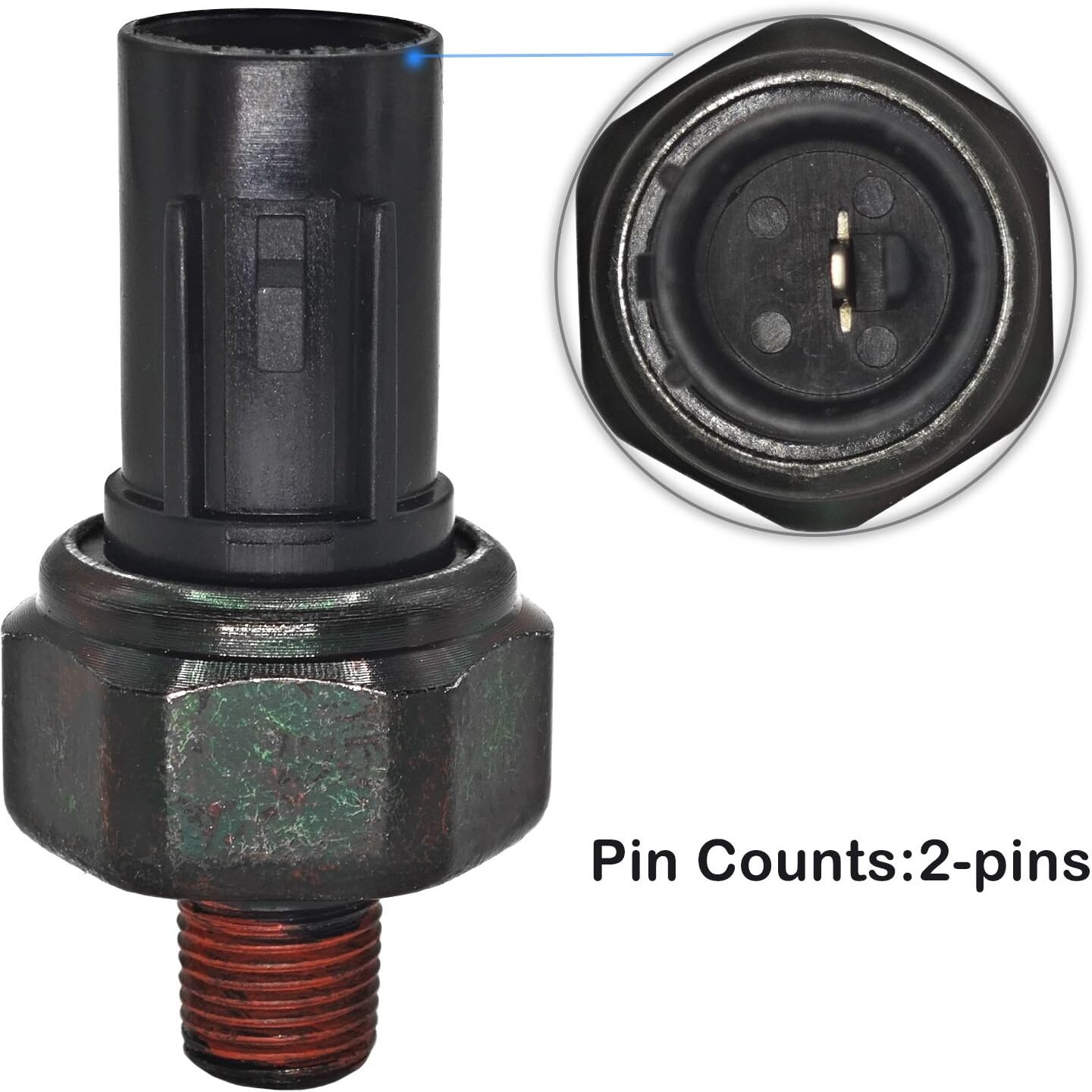 94750-37100 Engine Oil Pressure Switch Sensor With Connector Pigtail Harness, Oil Pressure Switch 9475037100 Compatible With Hyundai Kia