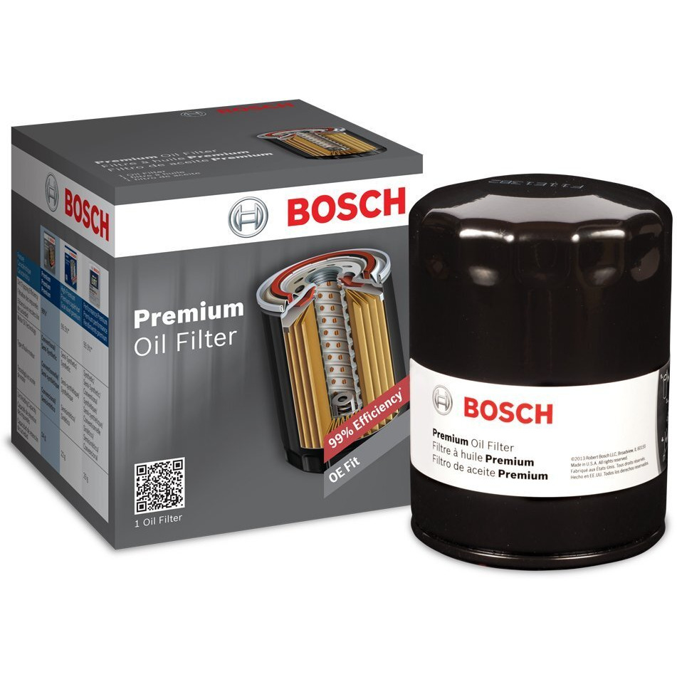 Bosch 3540 Premium Oil Filter With Filtech Filtration Technology - Compatible With Select Ford Club Wagon, E-350, E-450, Excursion, F-250, F-350, F-450, F-550, Super Duty + More