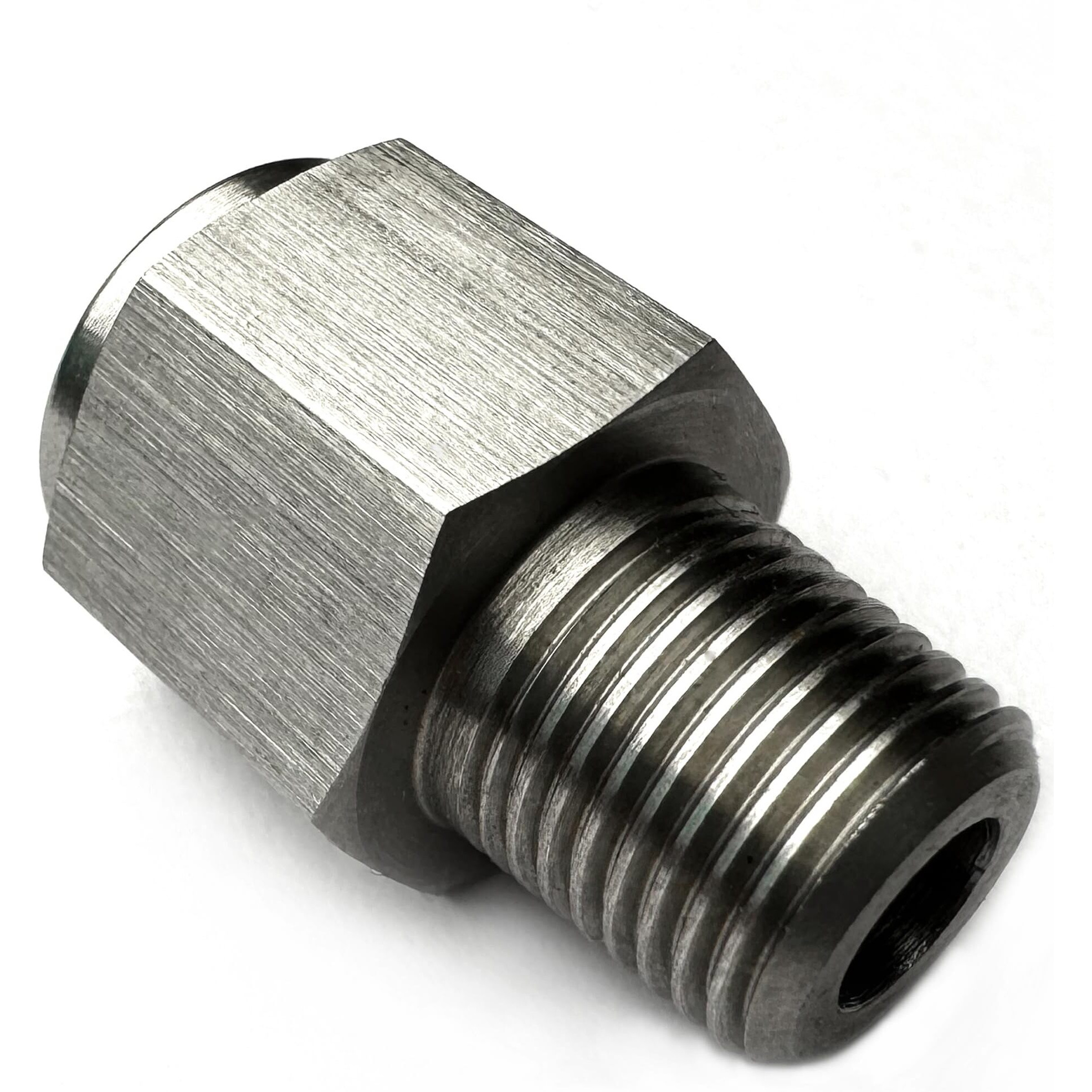 1/8 Npt Male To M10X1.0 Female Gauge Sender Adapter M10 Fuel Oil Trans Brakes 304 Stainless Steel Fittings