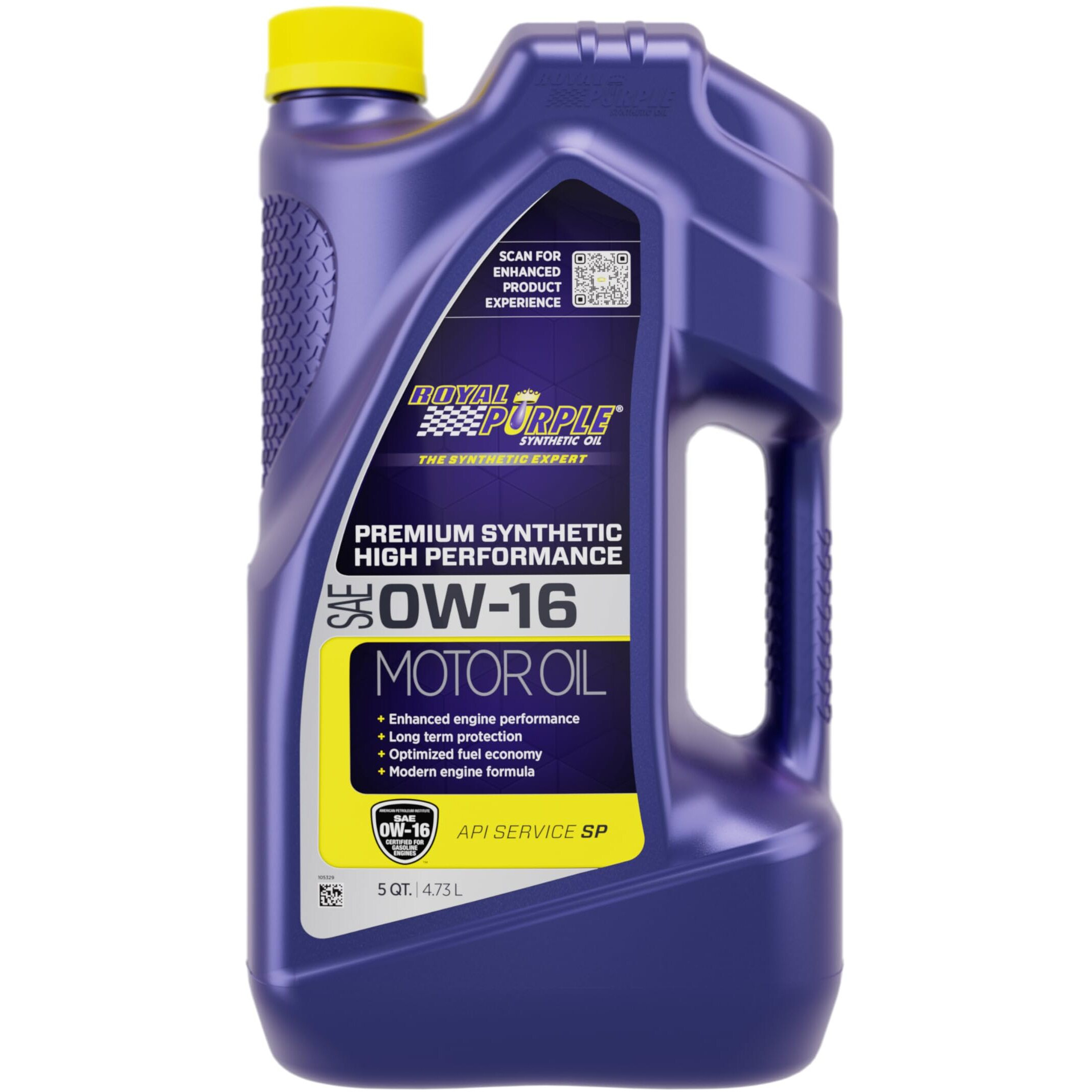 Royal Purple 51016 High Performance Synthetic Sae 0W-16 Motor Oil - 5 Quart