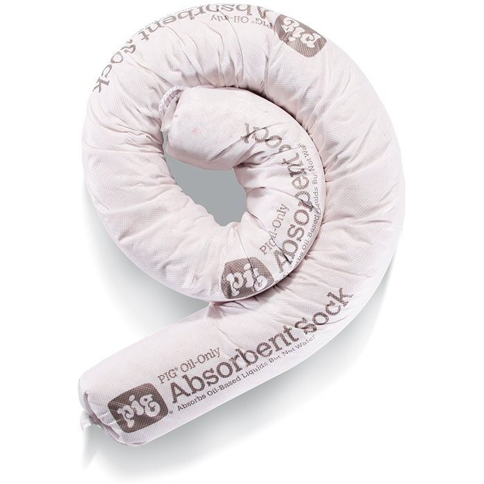 Pig Oil Absorbent Sock - Oil-Only Absorbent Sock - 4 Pack - 3"" X 48"" Sock - Absorbs Up To 1 Gallon Per Sock - Pm50055