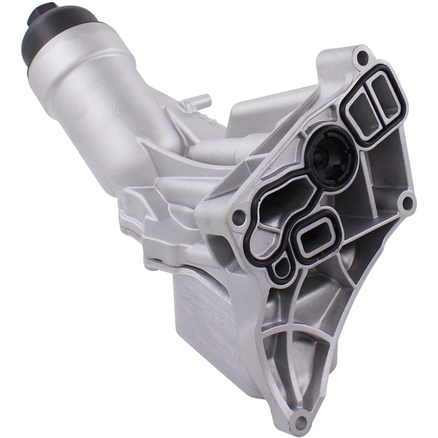 Motoku Upgraded Aluminum Engine Oil Cooler And Oil Filter Housing With Filter For Bmw 230I 320I 330E 330I 430I 530E 530I Xdrive X3 X4 2.0