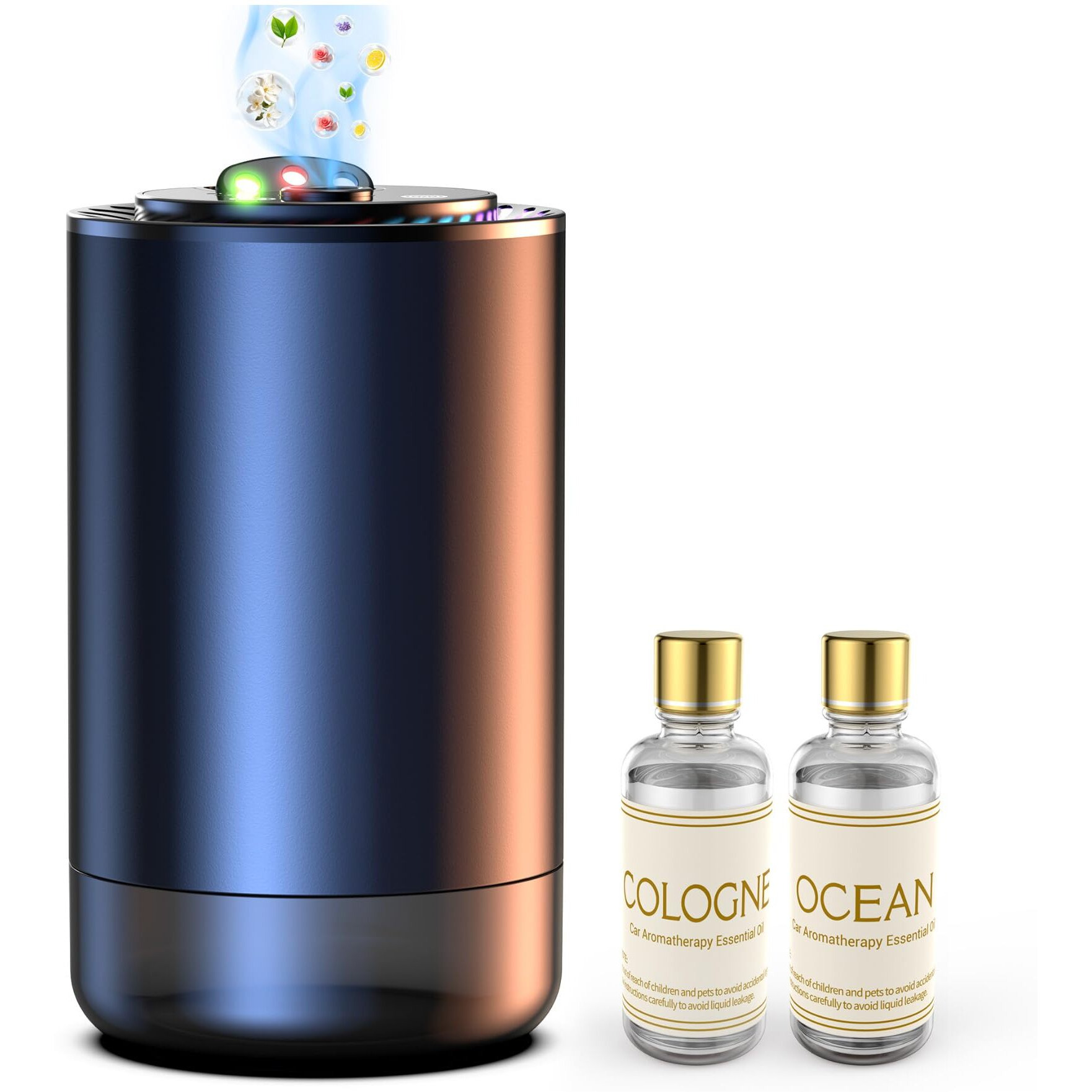 Smart Car Diffusers For Essential Oils With Starry Projection Light,3 Adjustable Modes Aromatizante Para Carro, Car Air Fresheners Long Lasting Automatic Switch Scent Adjustable